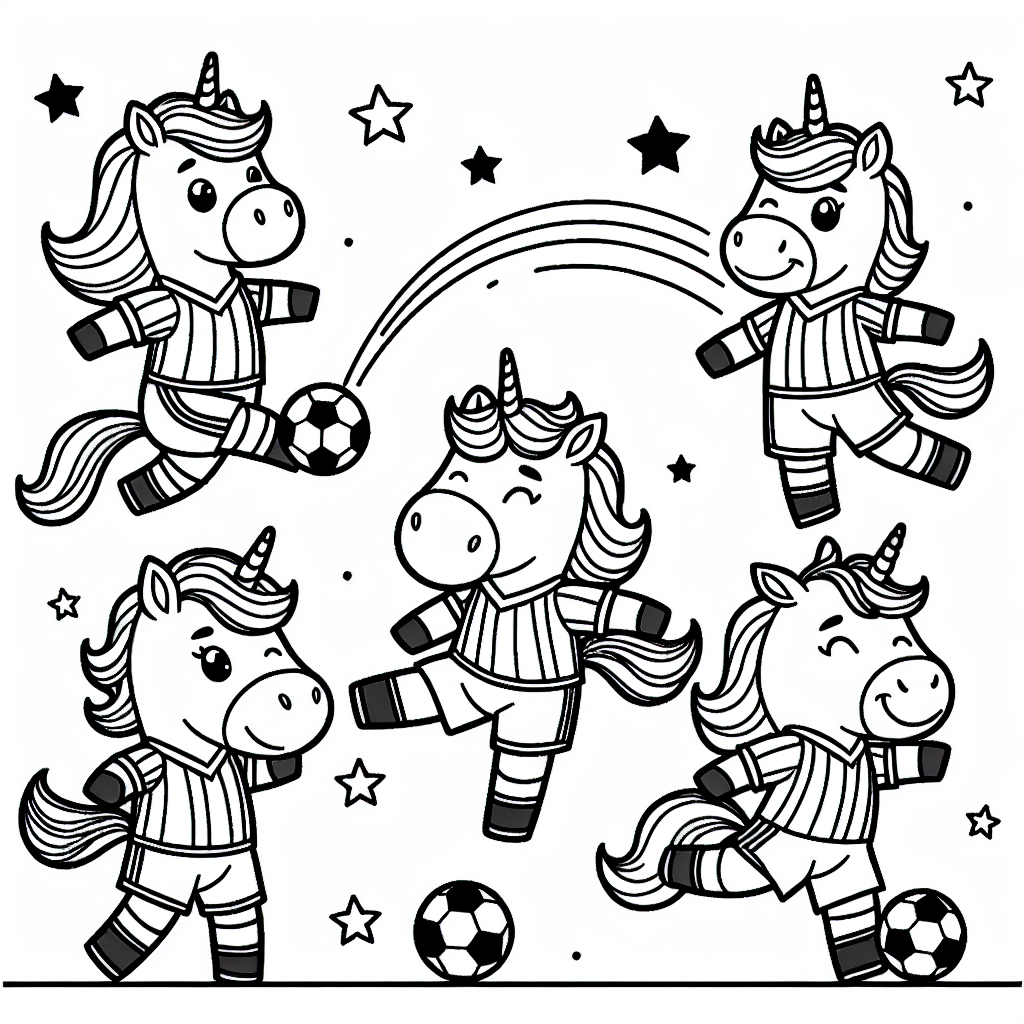 Magische Einhörner beim Fußballspielen!
