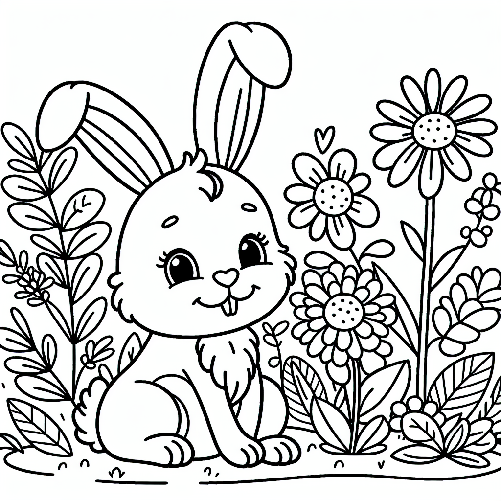 Frohes Ostermalen mit unserem Osterhasen im Garten!