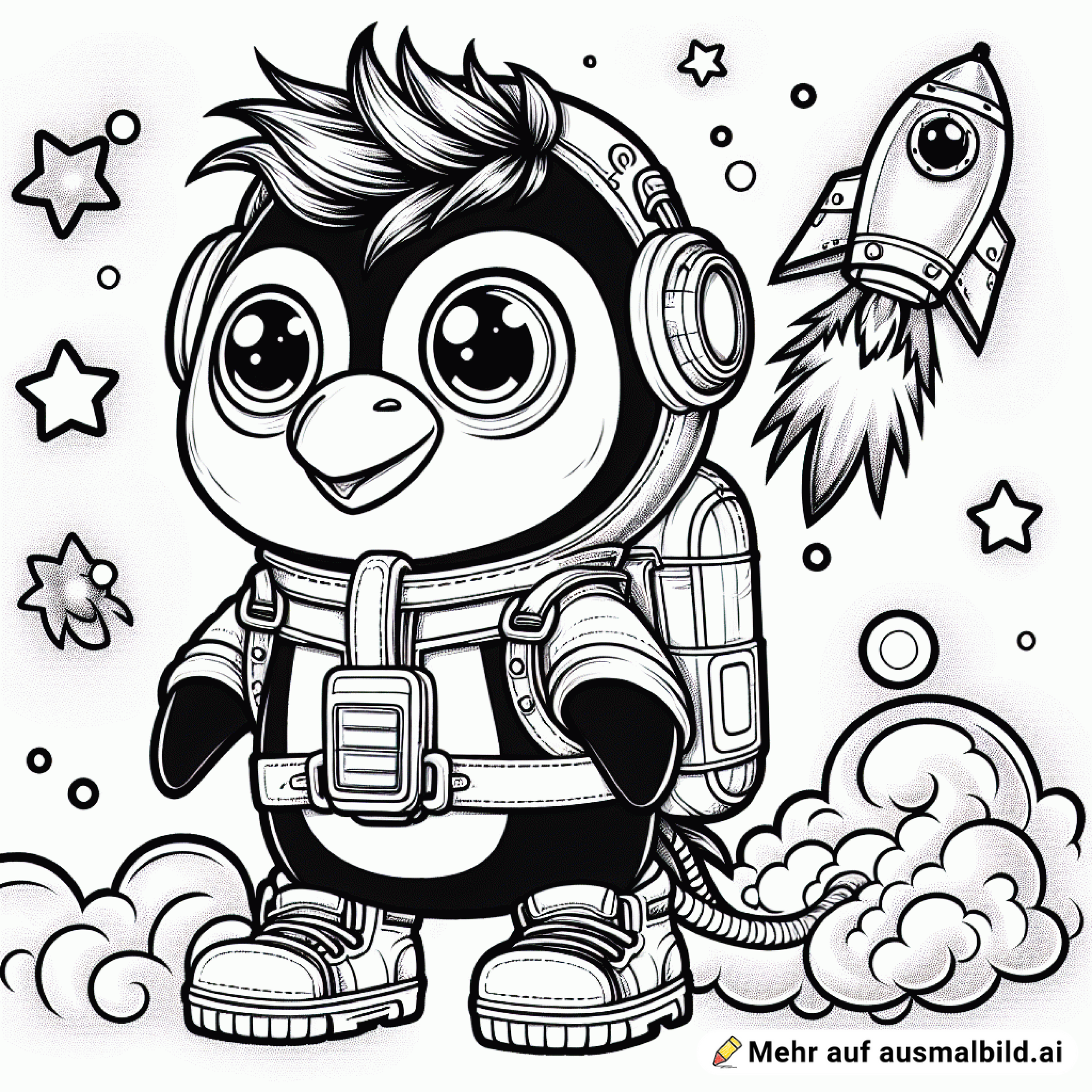 Pinguin mit Jetpack ????