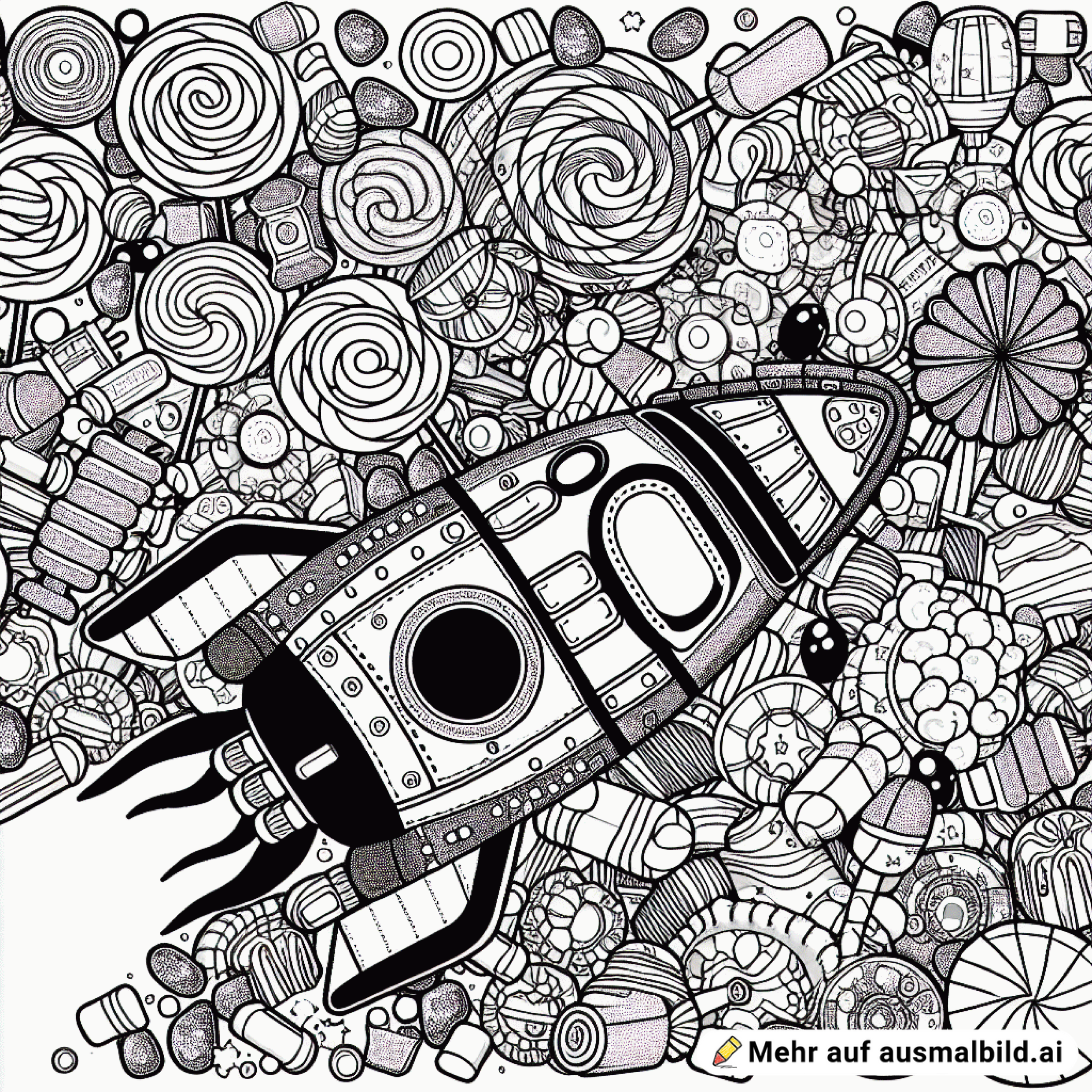 Raumschiff aus Süßigkeiten ????