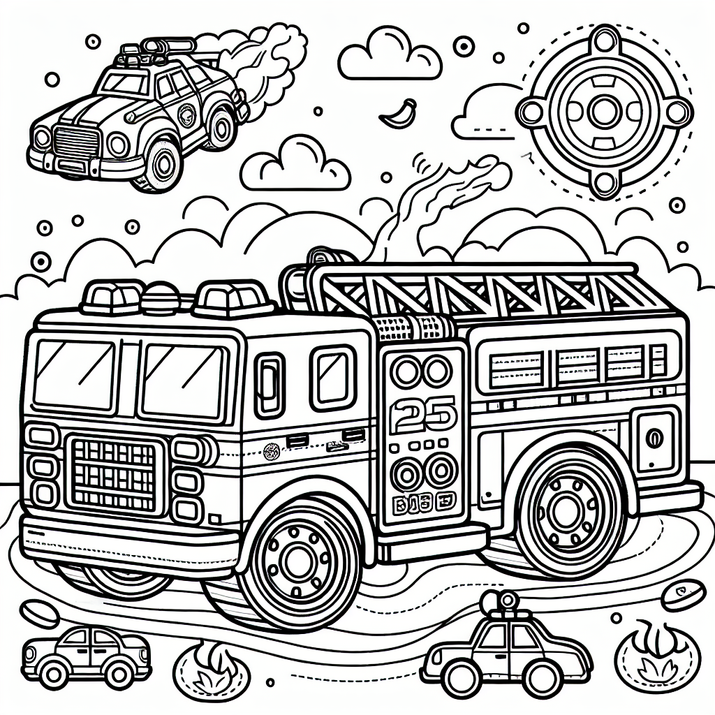 Auto Malvorlagen kostenlos zum Ausdrucken für Kinder
