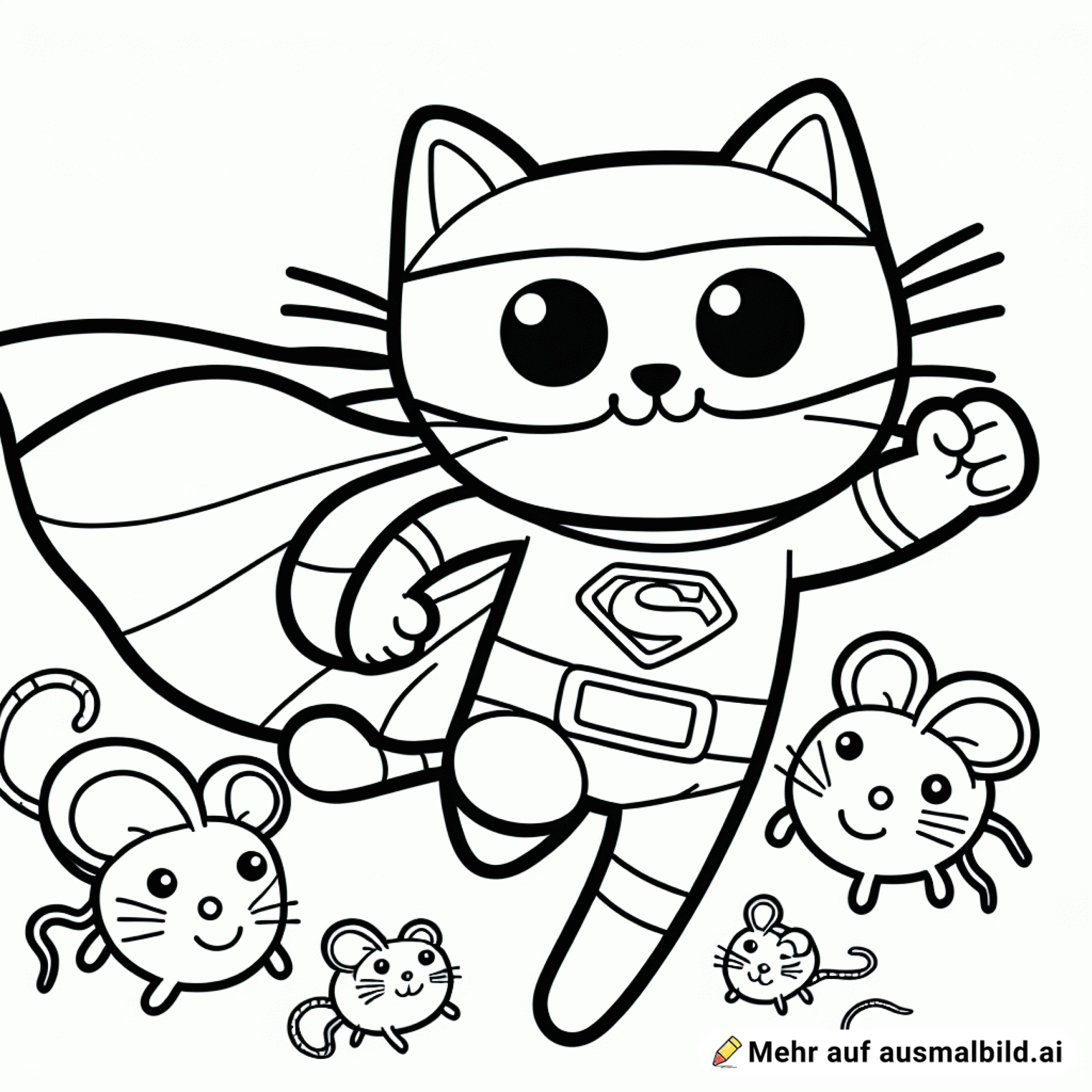 Superhelden-Katze rettet Mäuse