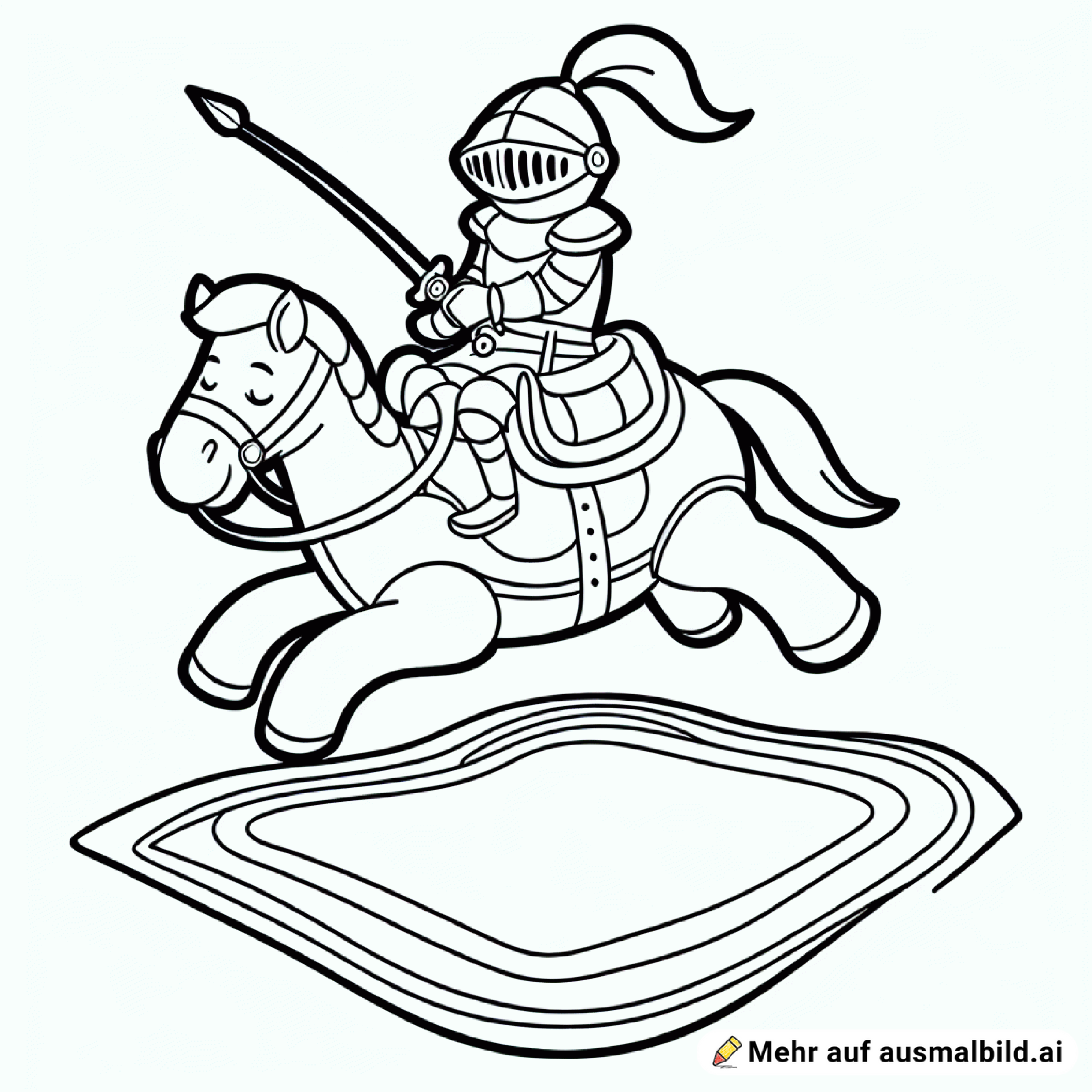 Ritter auf einem fliegenden Teppich ????