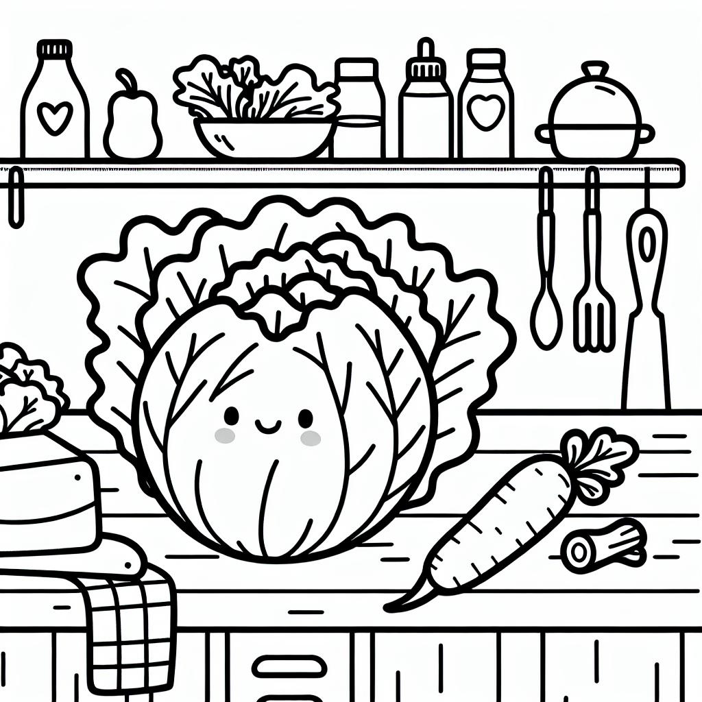 Spitzkohl Malvorlagen kostenlos zum Ausdrucken für Kinder