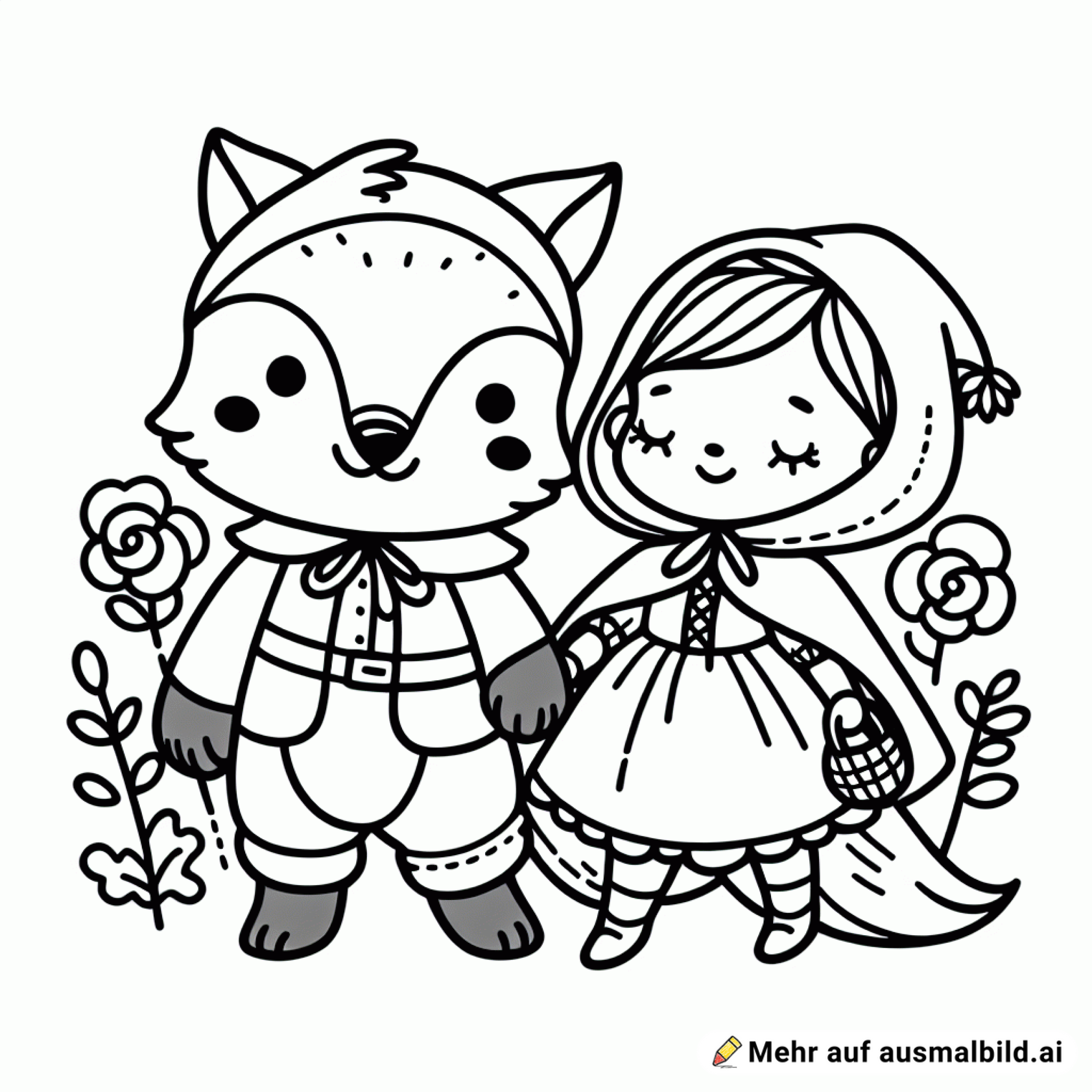 Rotkäppchen mit Wolf