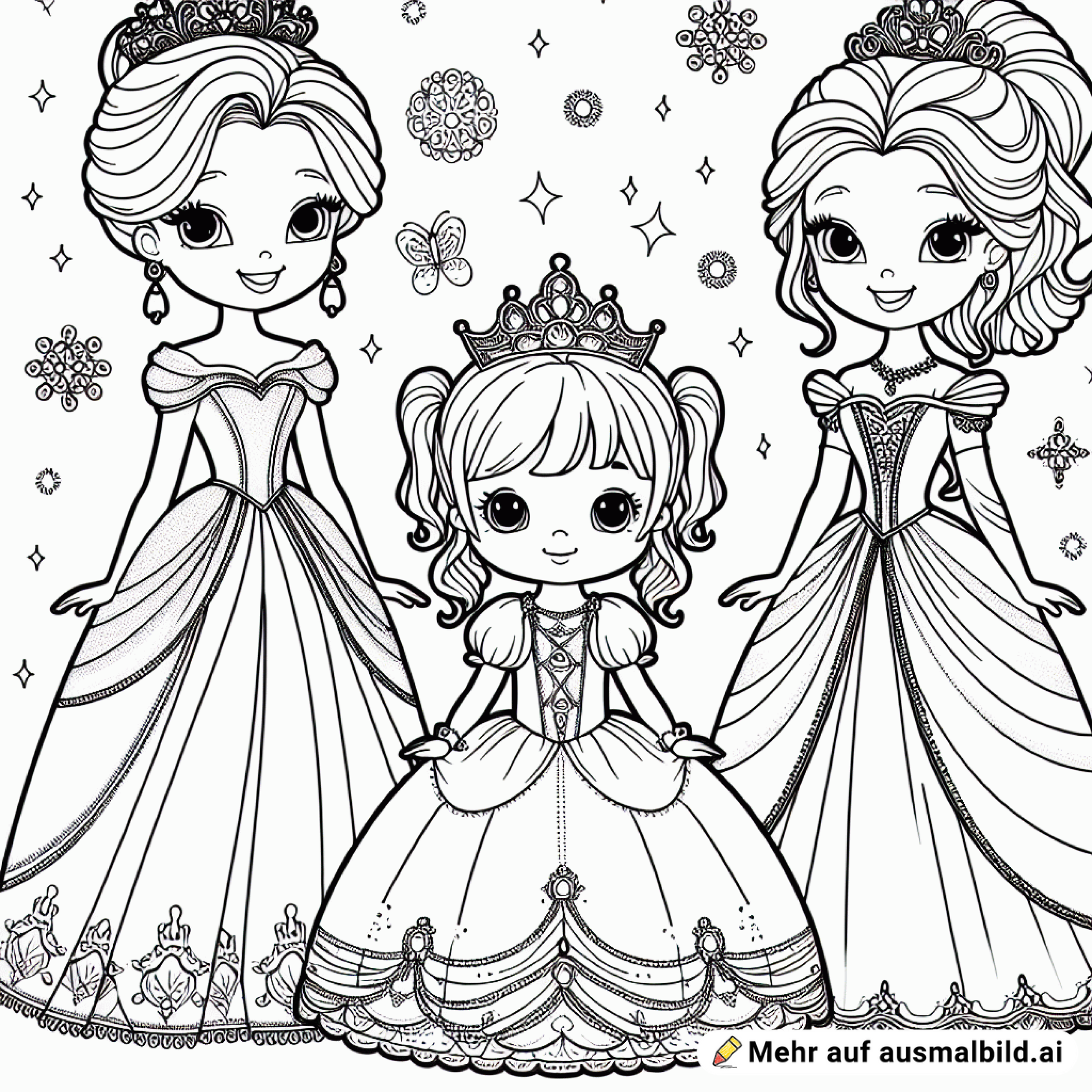 elsa und anna mit einem kleinen süßen mädchen die ca 6 jahre alt ist