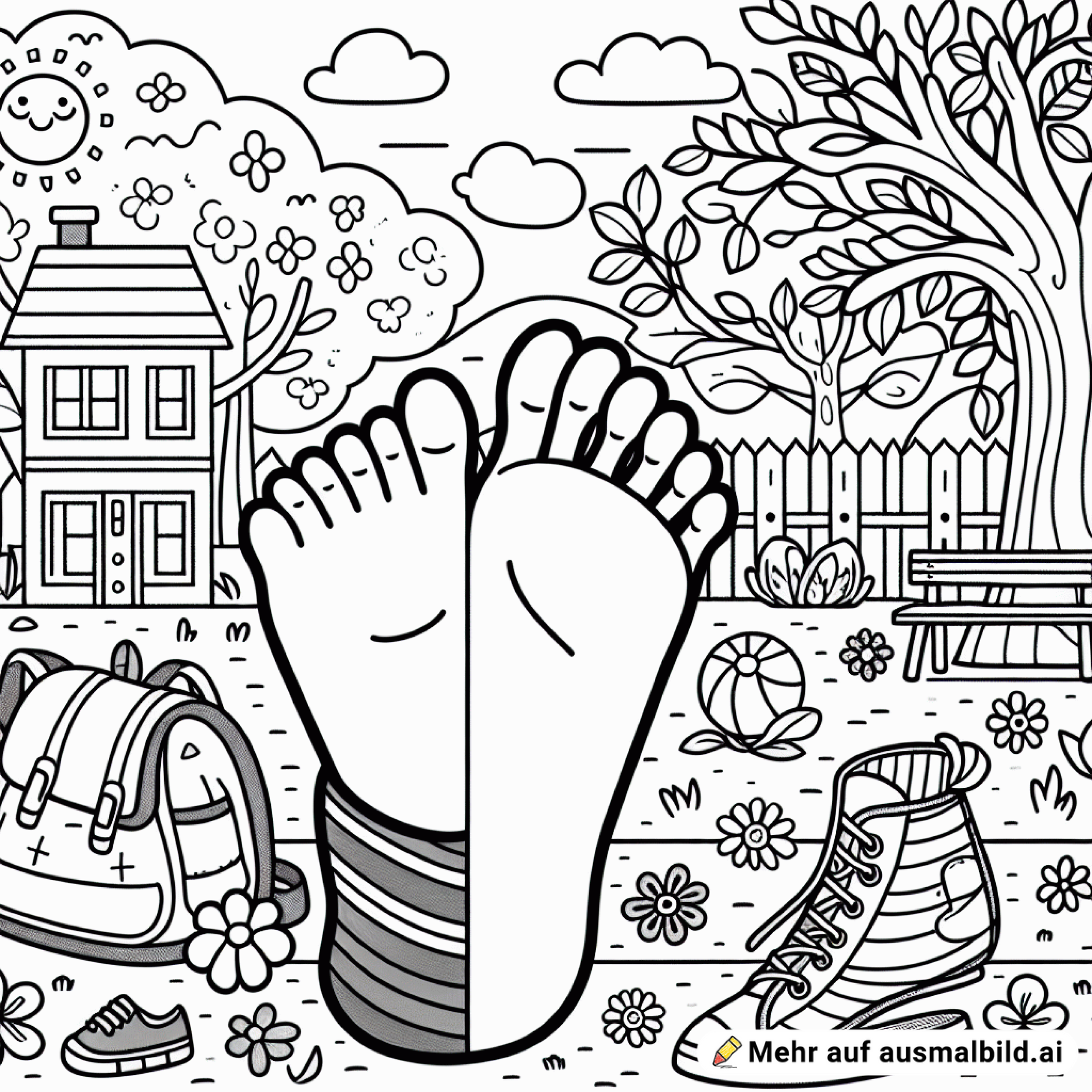 Barfuß in der Schule