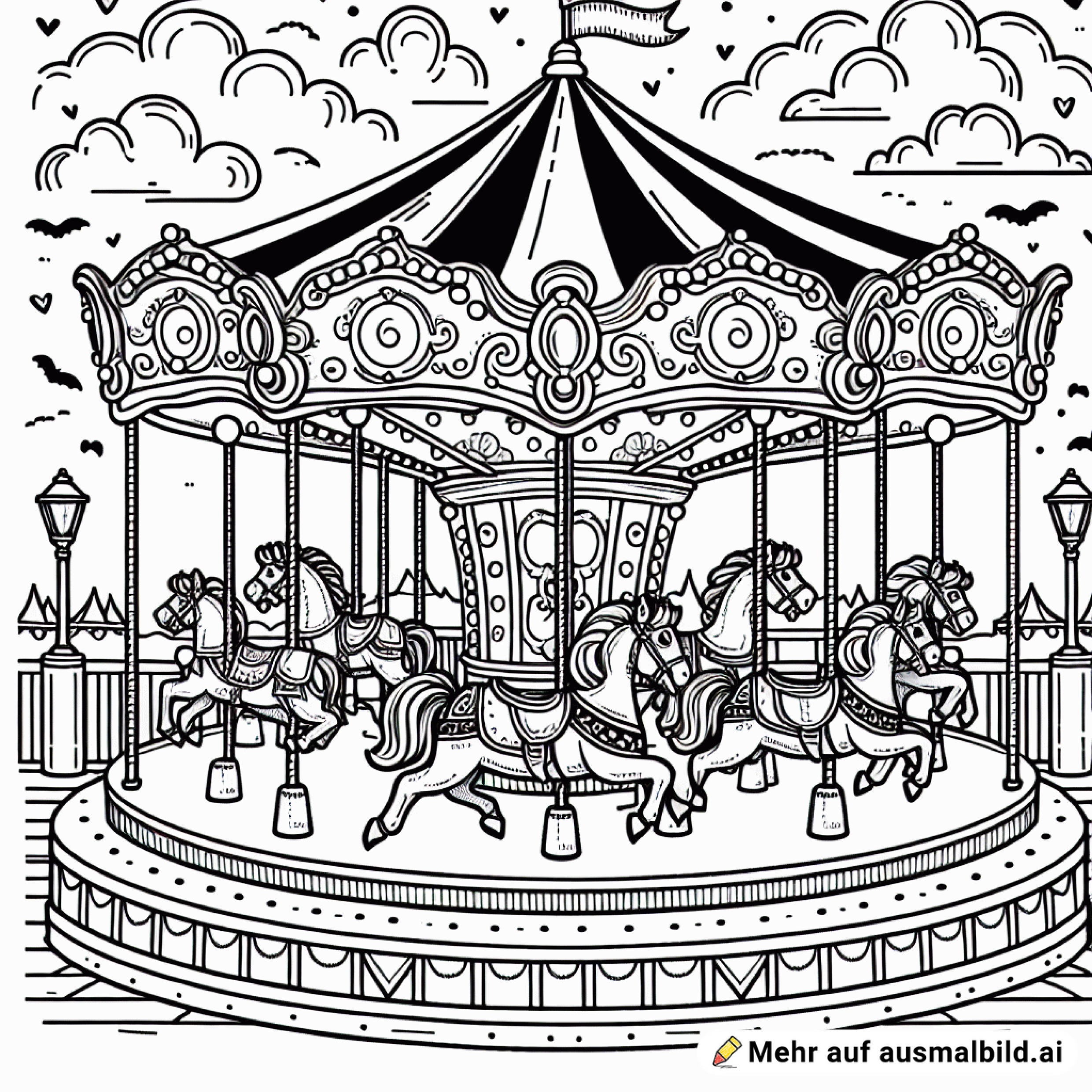 Karusell auf einer Kirmes