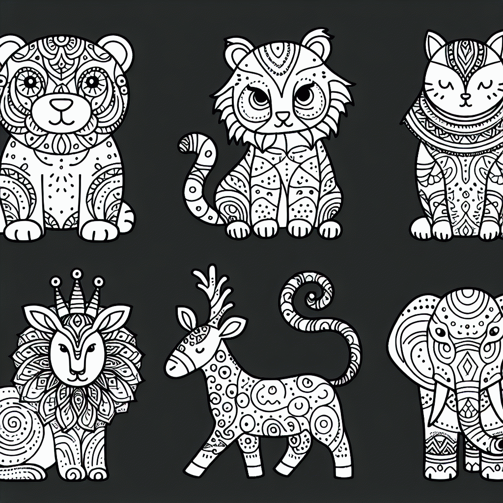 Tierische Malvorlagen kostenlos zum Ausdrucken für Kinder