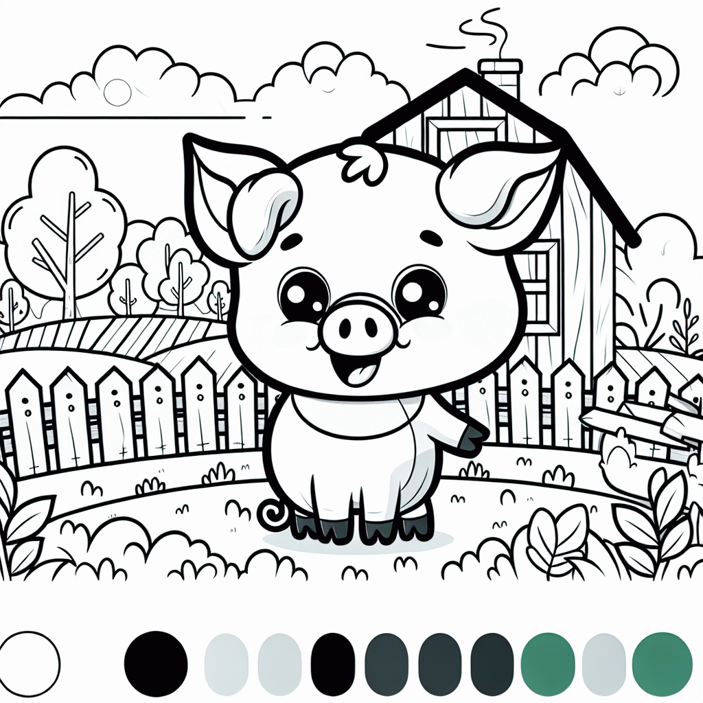 Peppa Pig Malvorlagen Bauernhof kostenlos ausdrucken