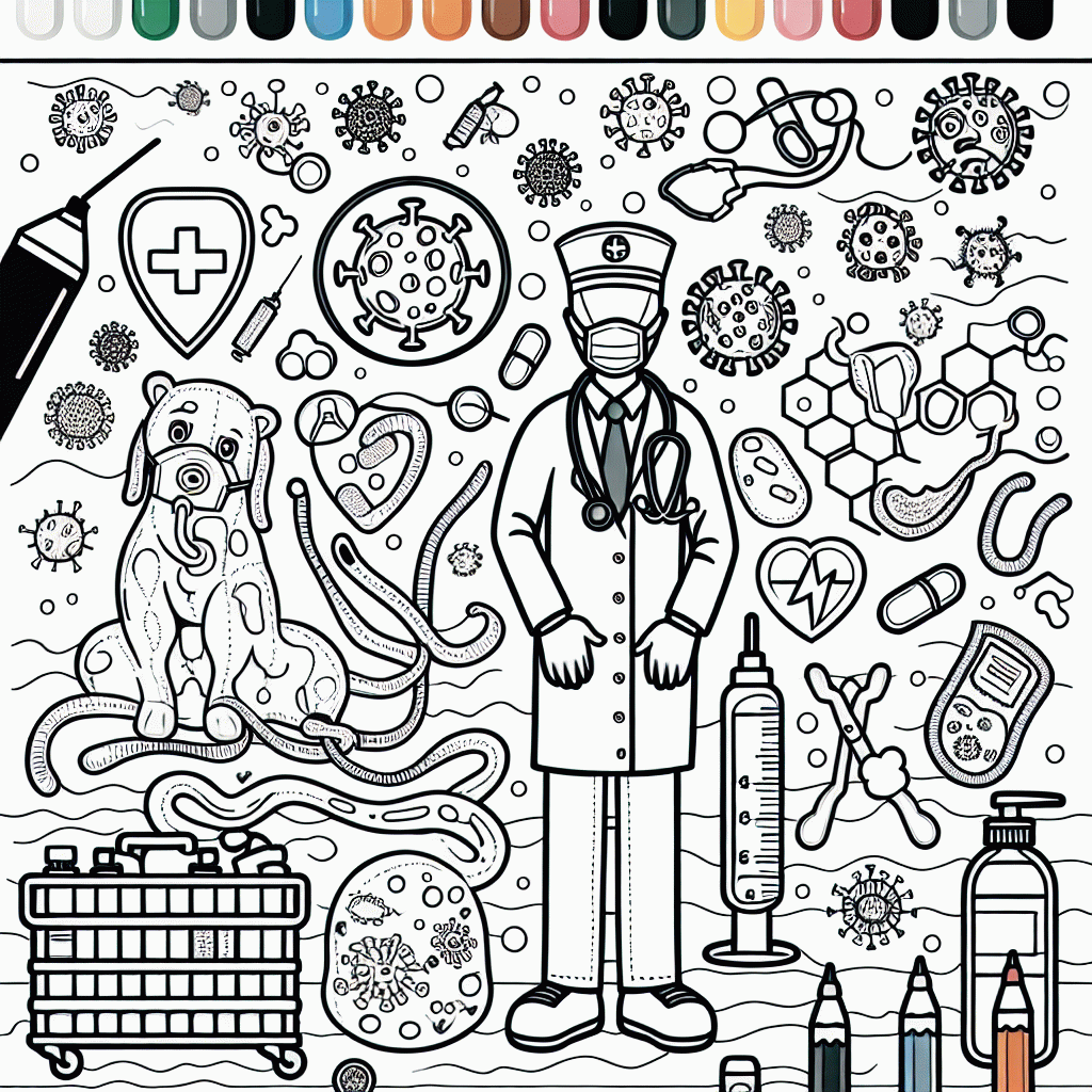 Kostenlose Malvorlagen Arzt & Hygiene für Kinder ausdrucken