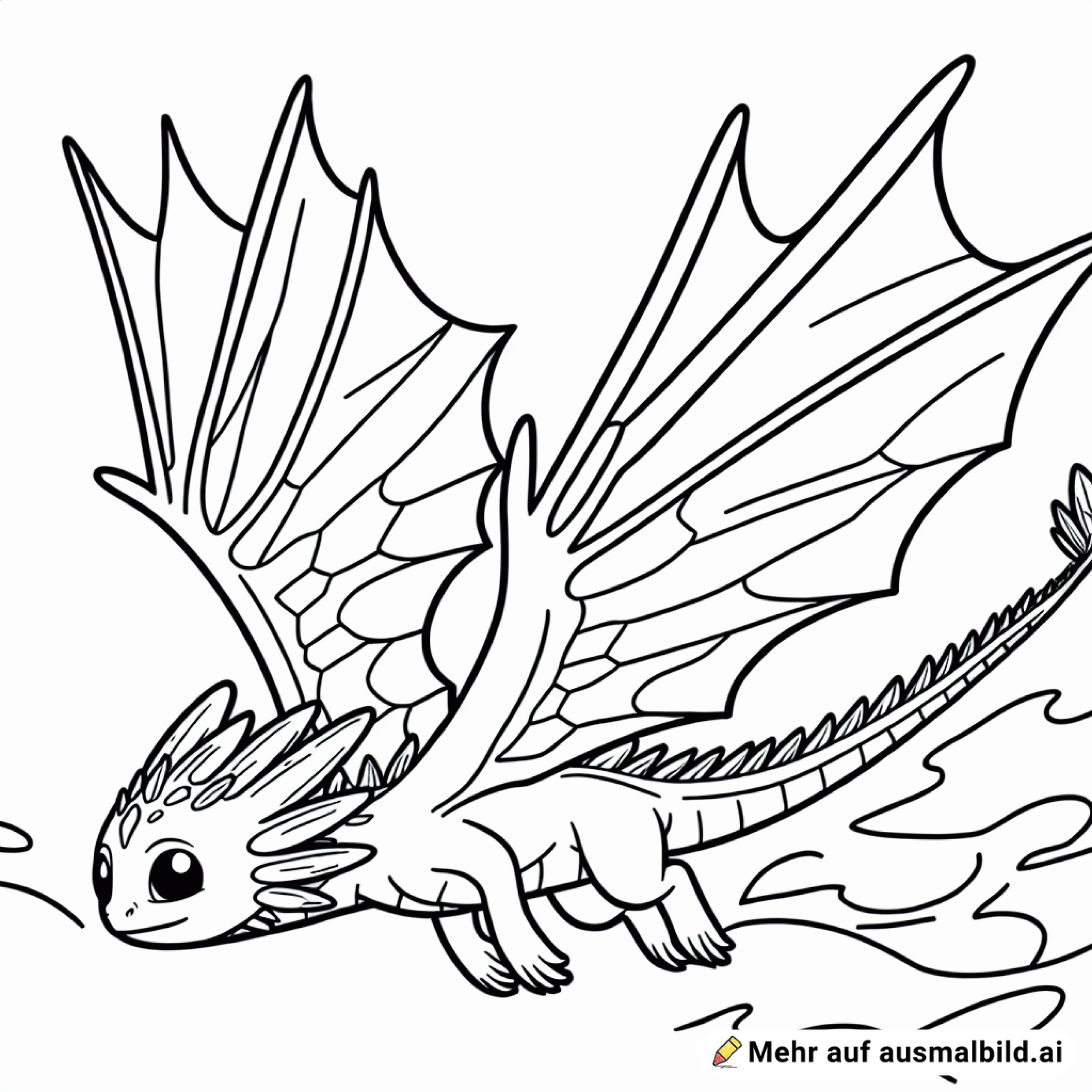 kleiner Drache im Flug, Eisdrache