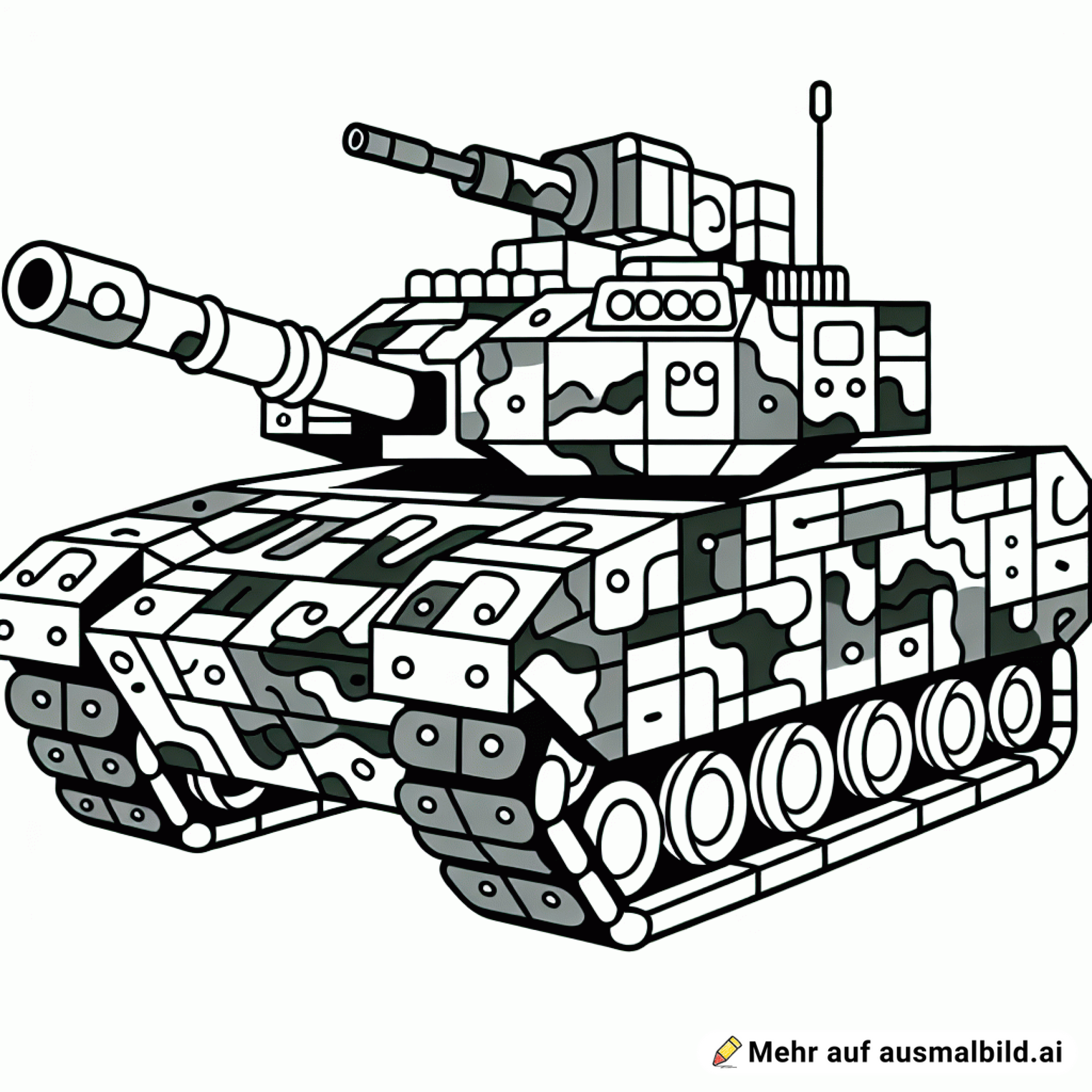 minecraft panzer mit tarnung