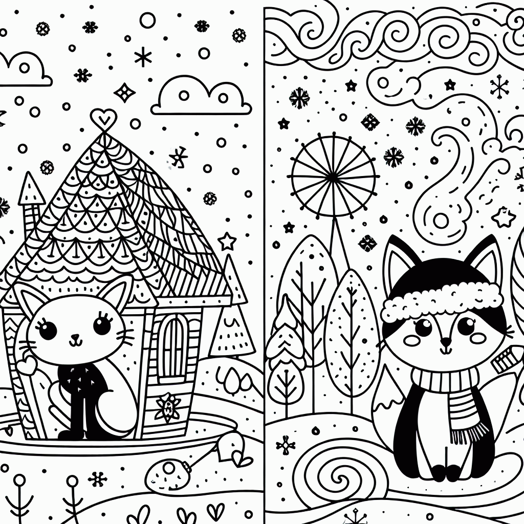 Meine kleine Geschichte zum Ausmalen – Malvorlage kostenlos ausdrucken