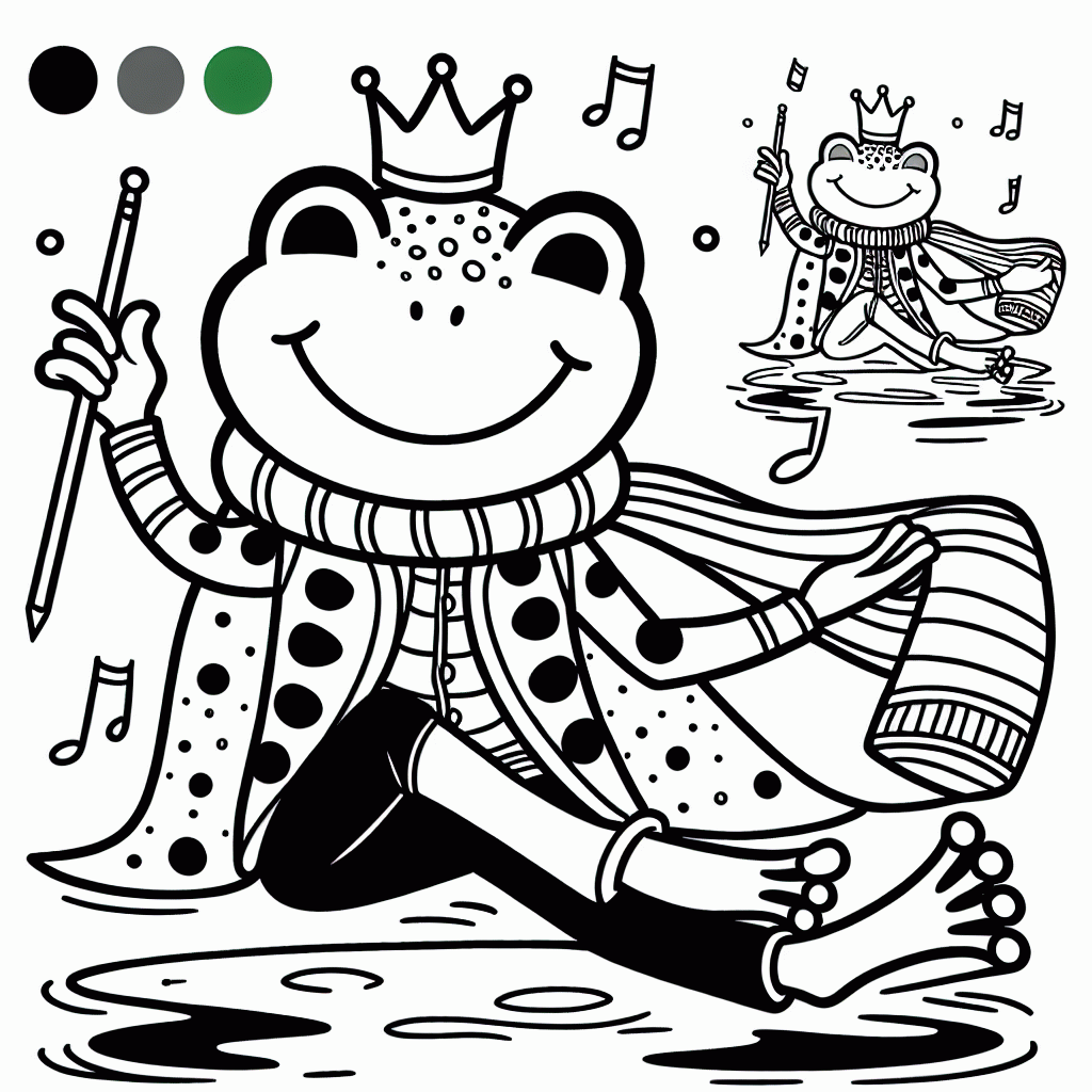 Froschkönig Malvorlagen kostenlos ausdrucken für Kinder