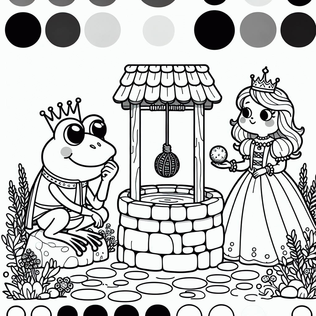 Froschkönig Malvorlage zum Ausdrucken – Kostenlos & Einfach