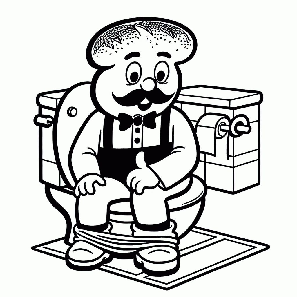 Weckmann Malvorlage kostenlos ausdrucken – lustiges Ausmalbild