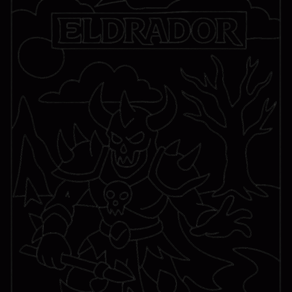 Eldrador Schattenwelt Malvorlagen für Kinder kostenlos