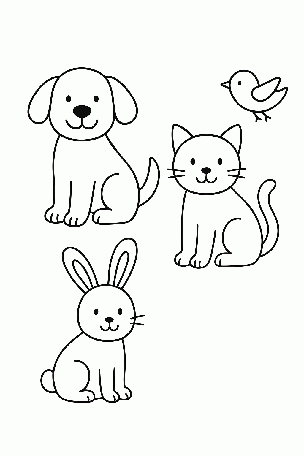 Kostenlose Malvorlagen für Tiere - Ausmalbilder zum Ausdrucken