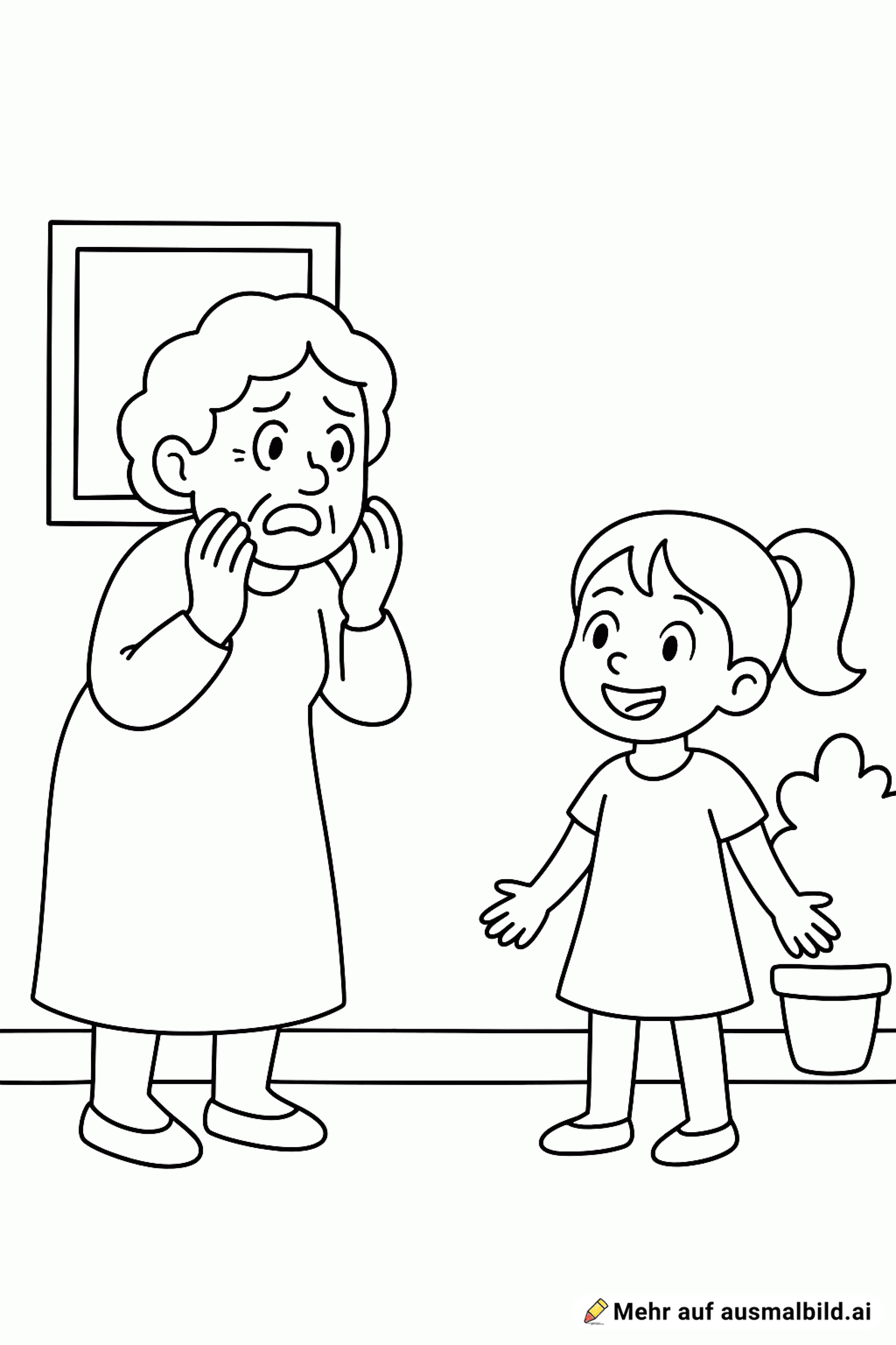 Eine Oma die vor Nele Angst hat.