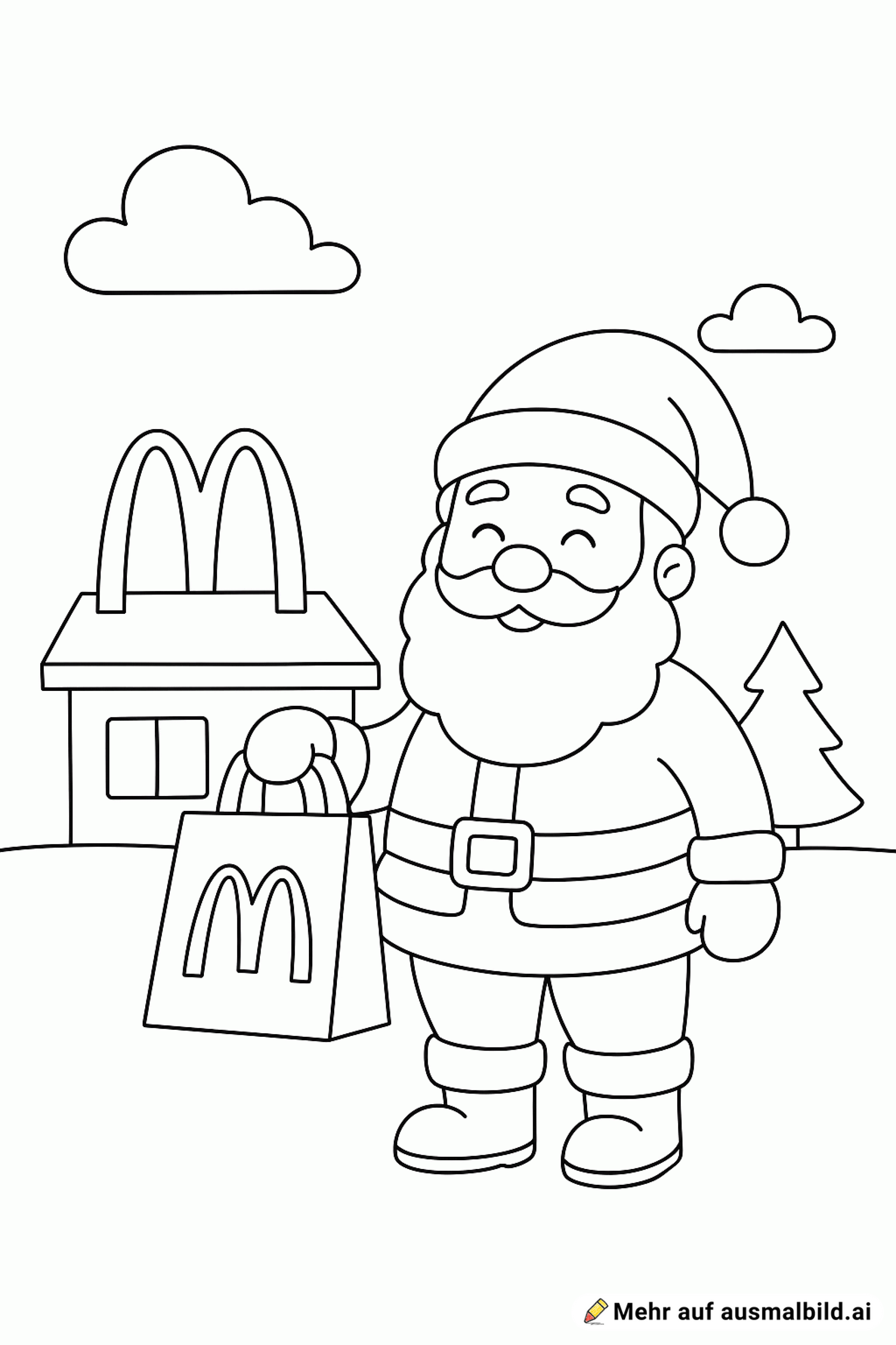 Der Weihnachtsmann bei McDonalds.