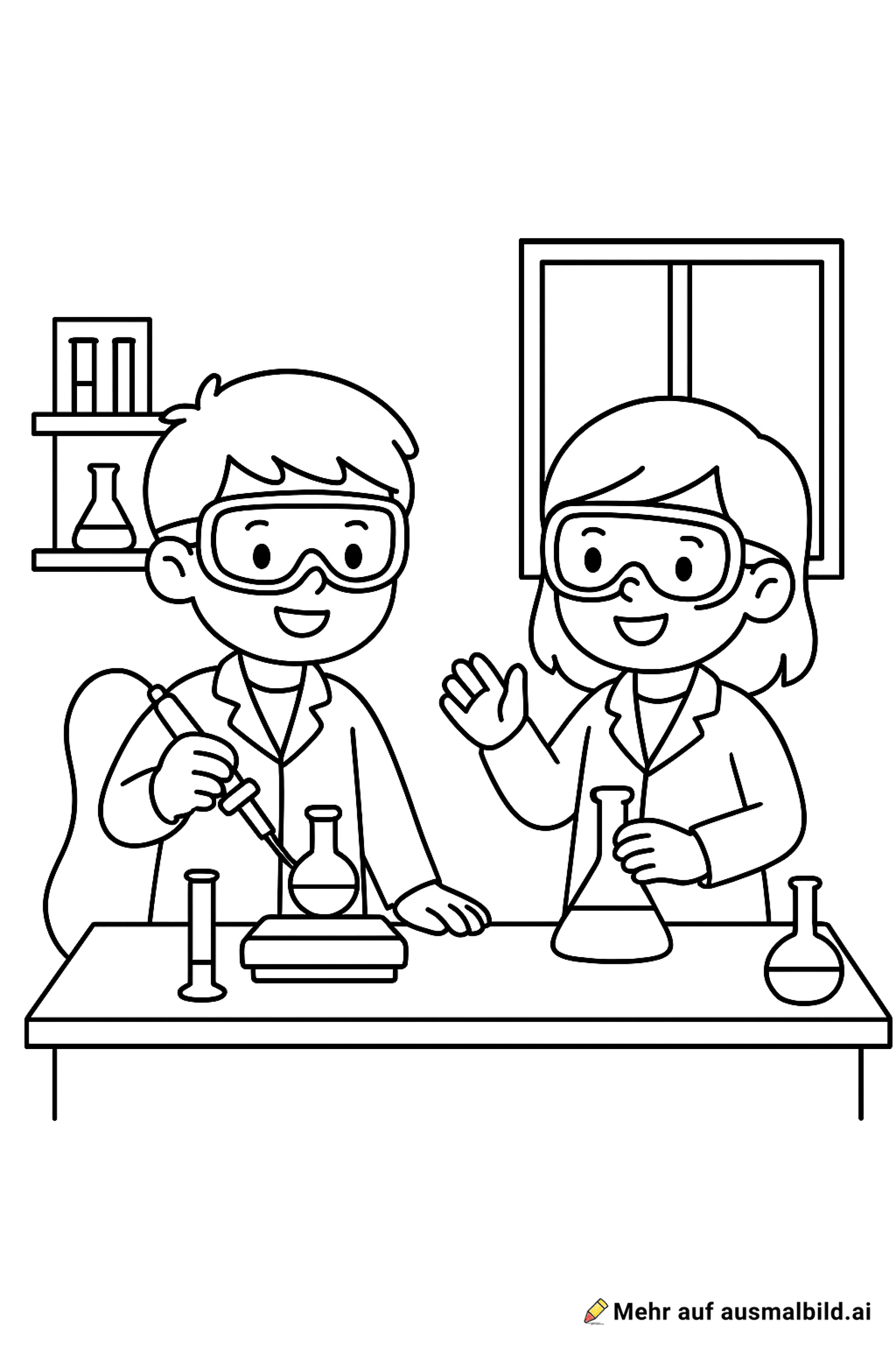 kinder im labor mit Lötkolben