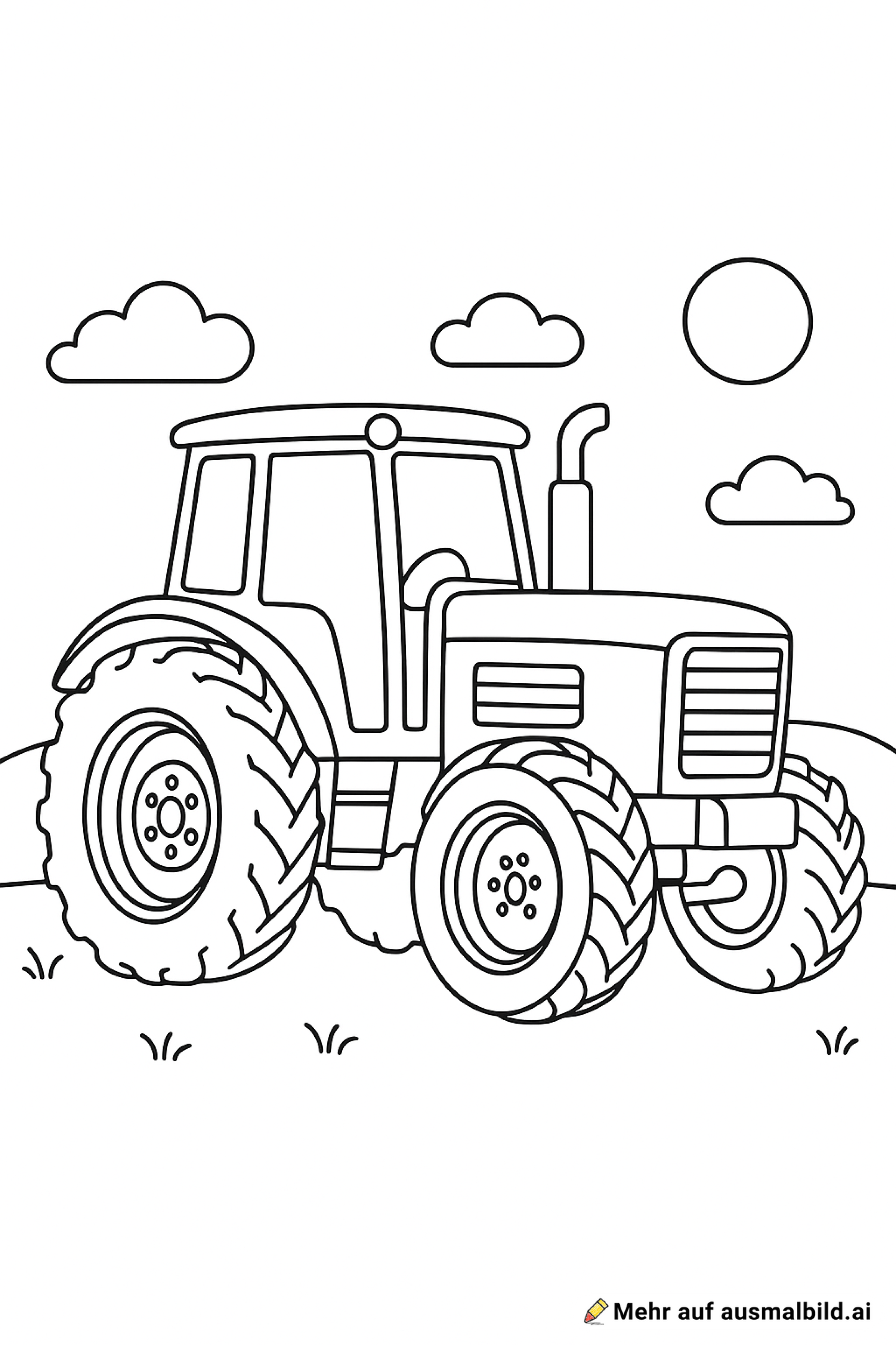 Großer Traktor mit sehr vielen Details