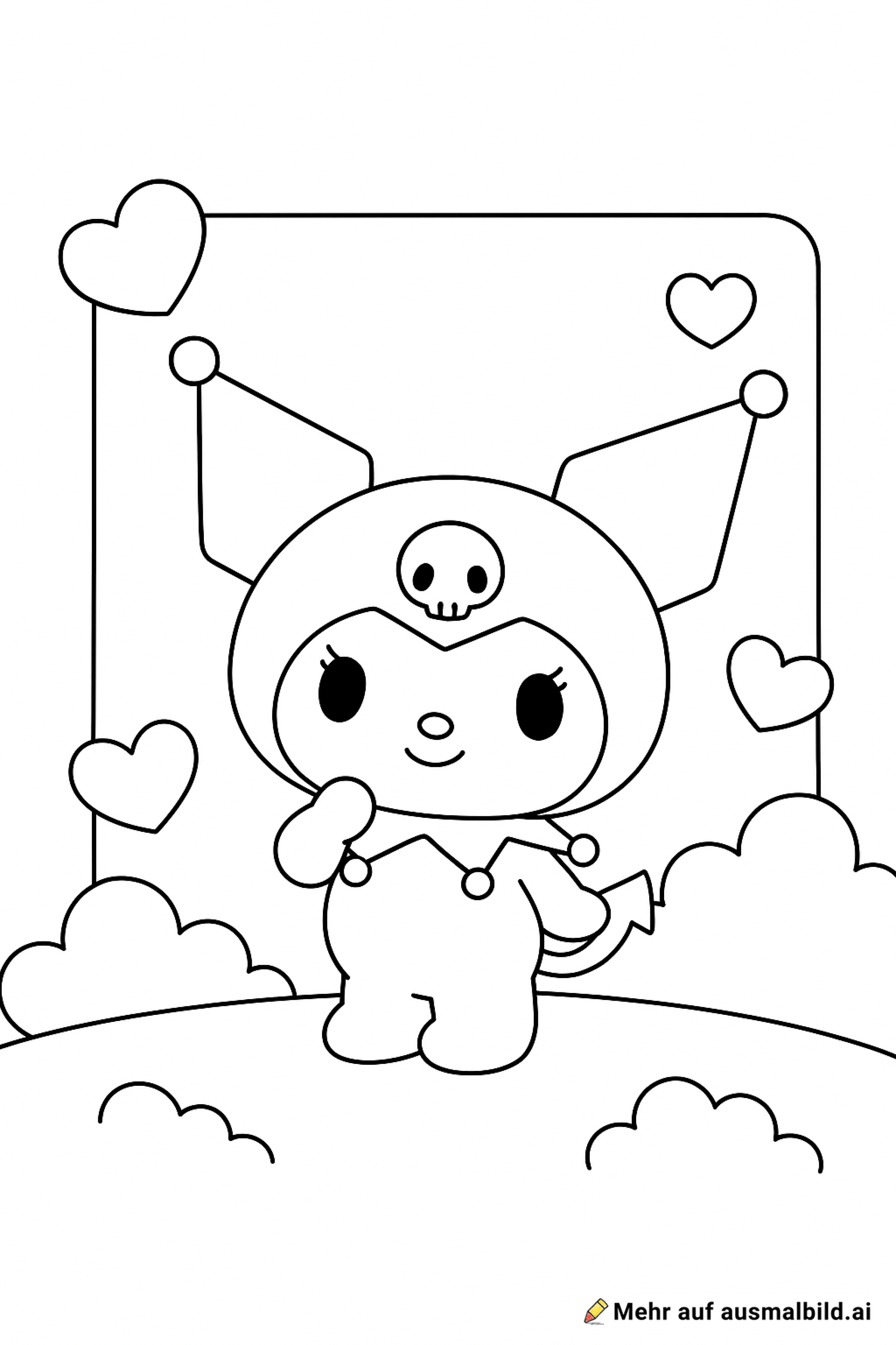 Kawaii cinamerol mit kuromi