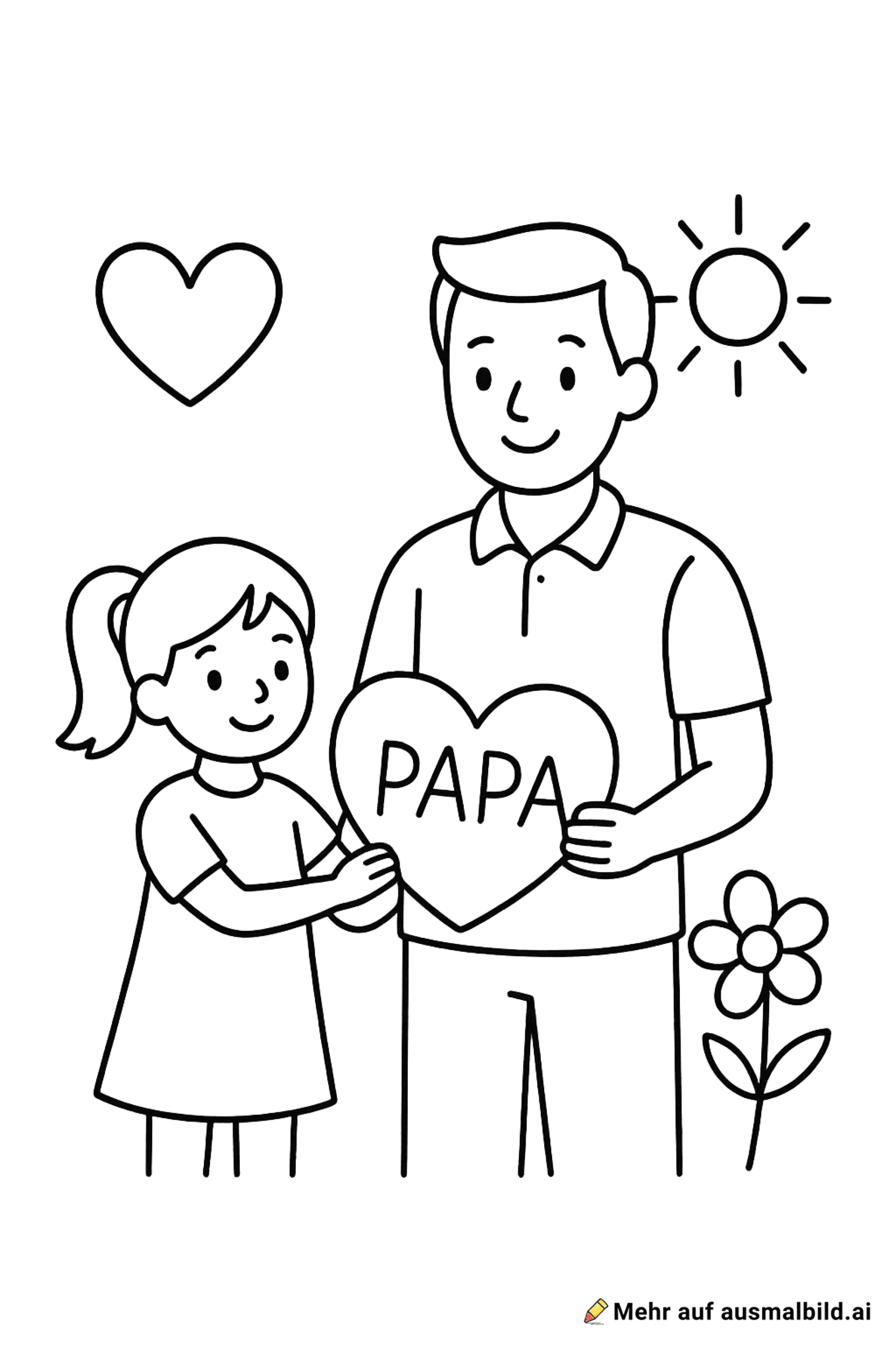 erstelle ein Bild zum Vatertag