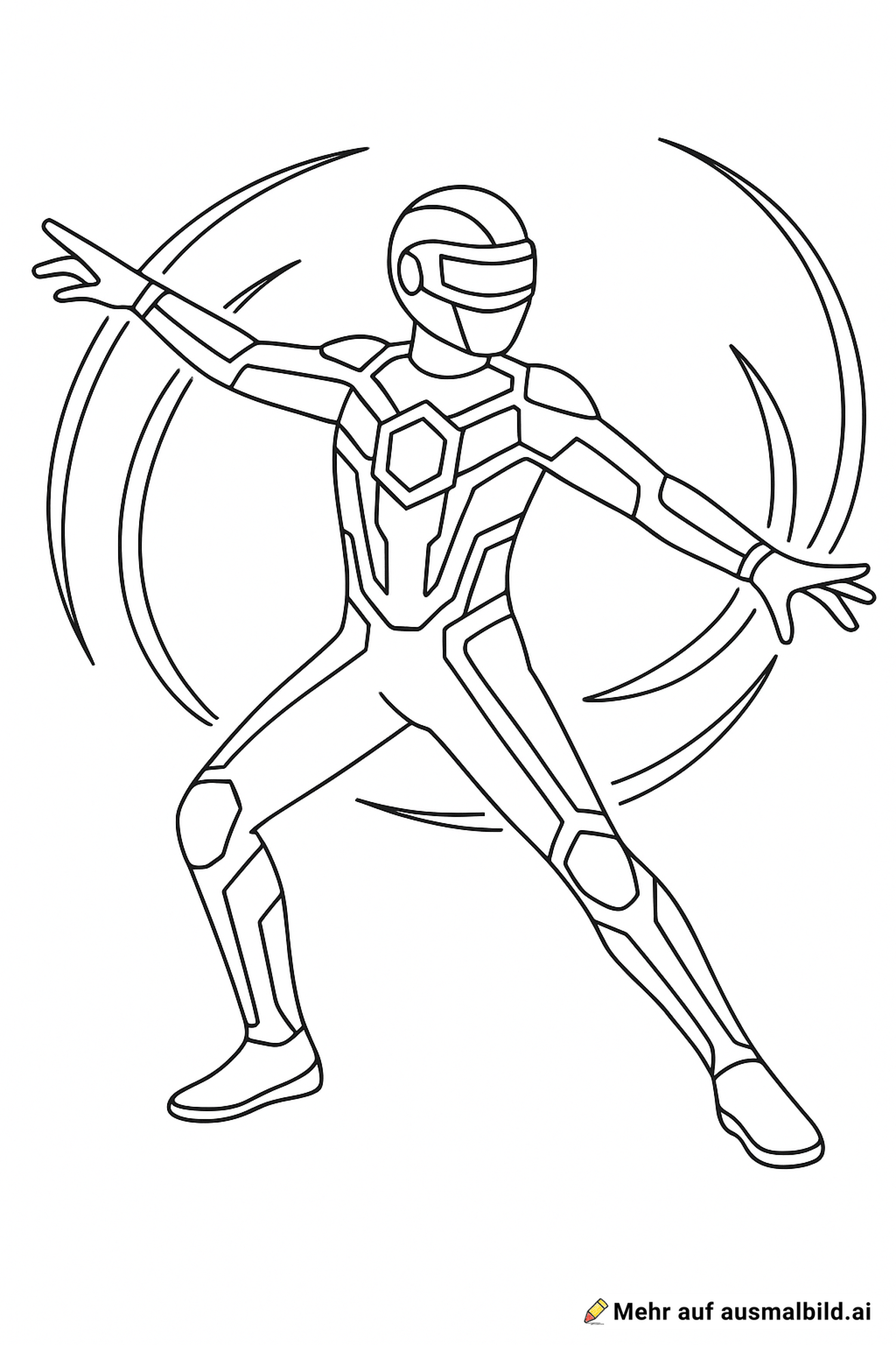 A cyberpunk dancer wearing a full black bodysuit invisible in darkness, with glowing LED strips forming a futuristic skeletal outline, neon cyan and magenta colors, geometric chest core, angular lines along arms and legs, glowing visor mask, only the lights visible, long exposure light trails, dark background, high contrast, futuristic, dynamic pose