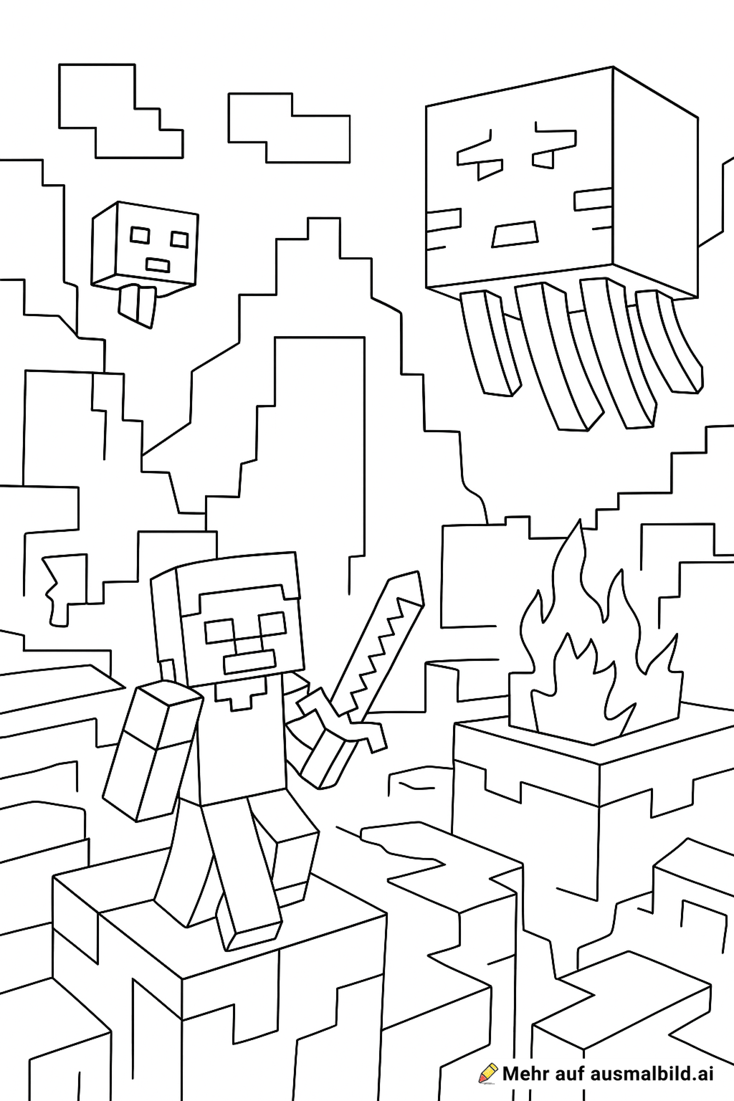 Minecraft, Nether, Detailreich