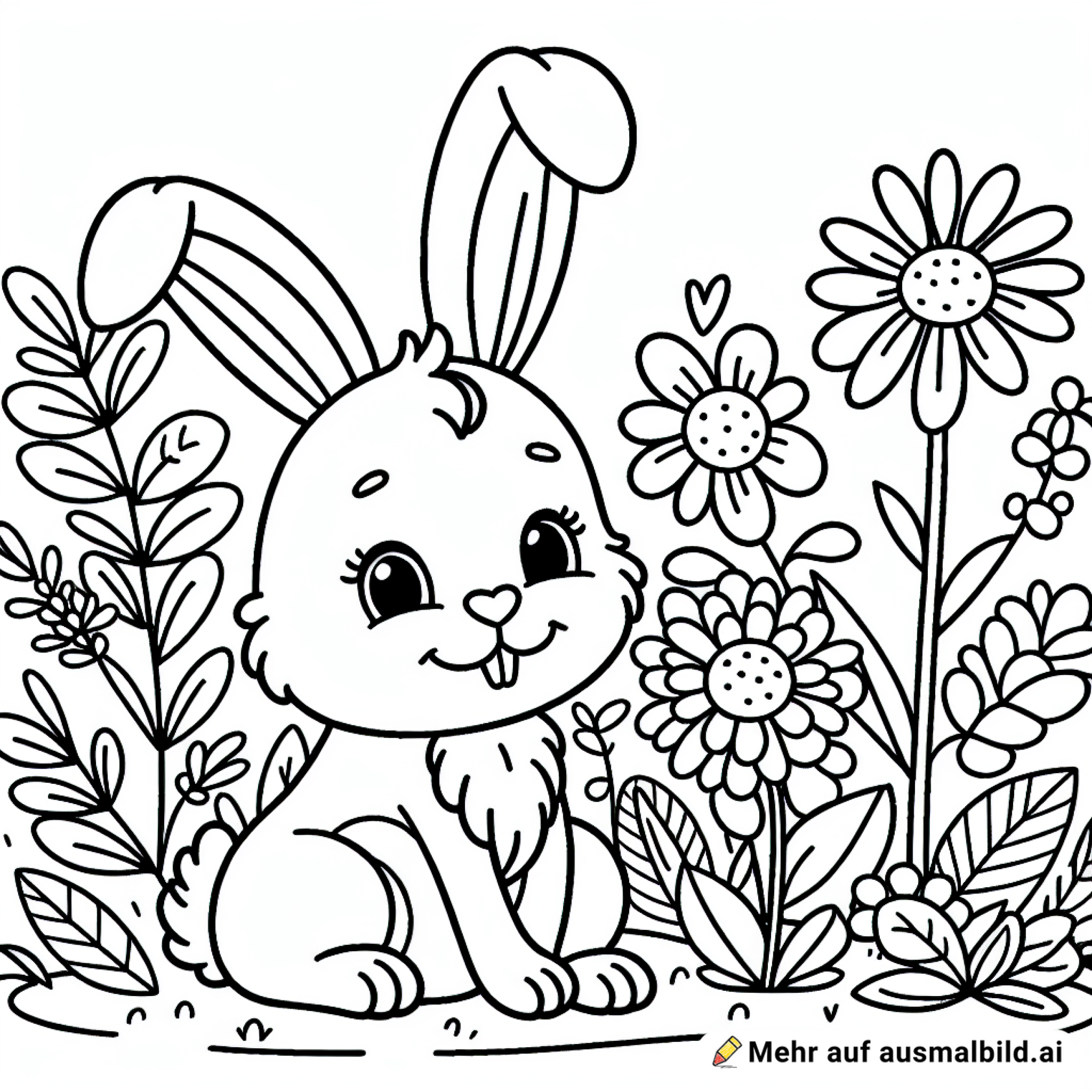 Osterhase im Garten