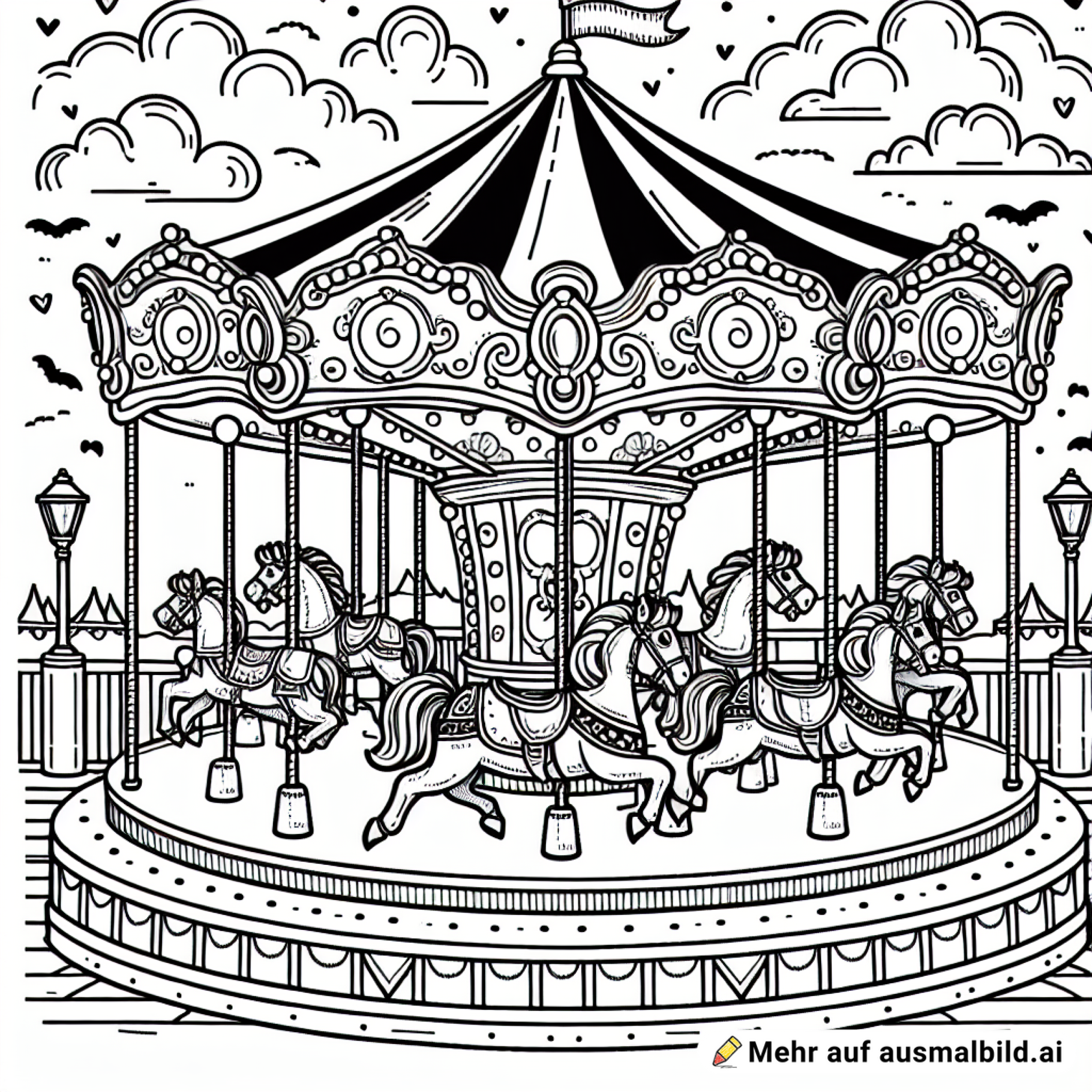 Karusell auf einer Kirmes