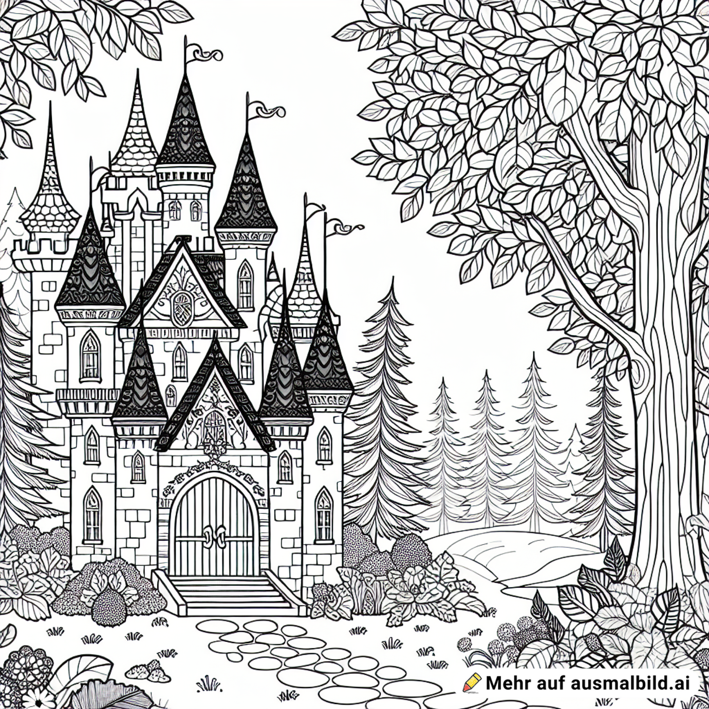 Feenschloss im Wald
