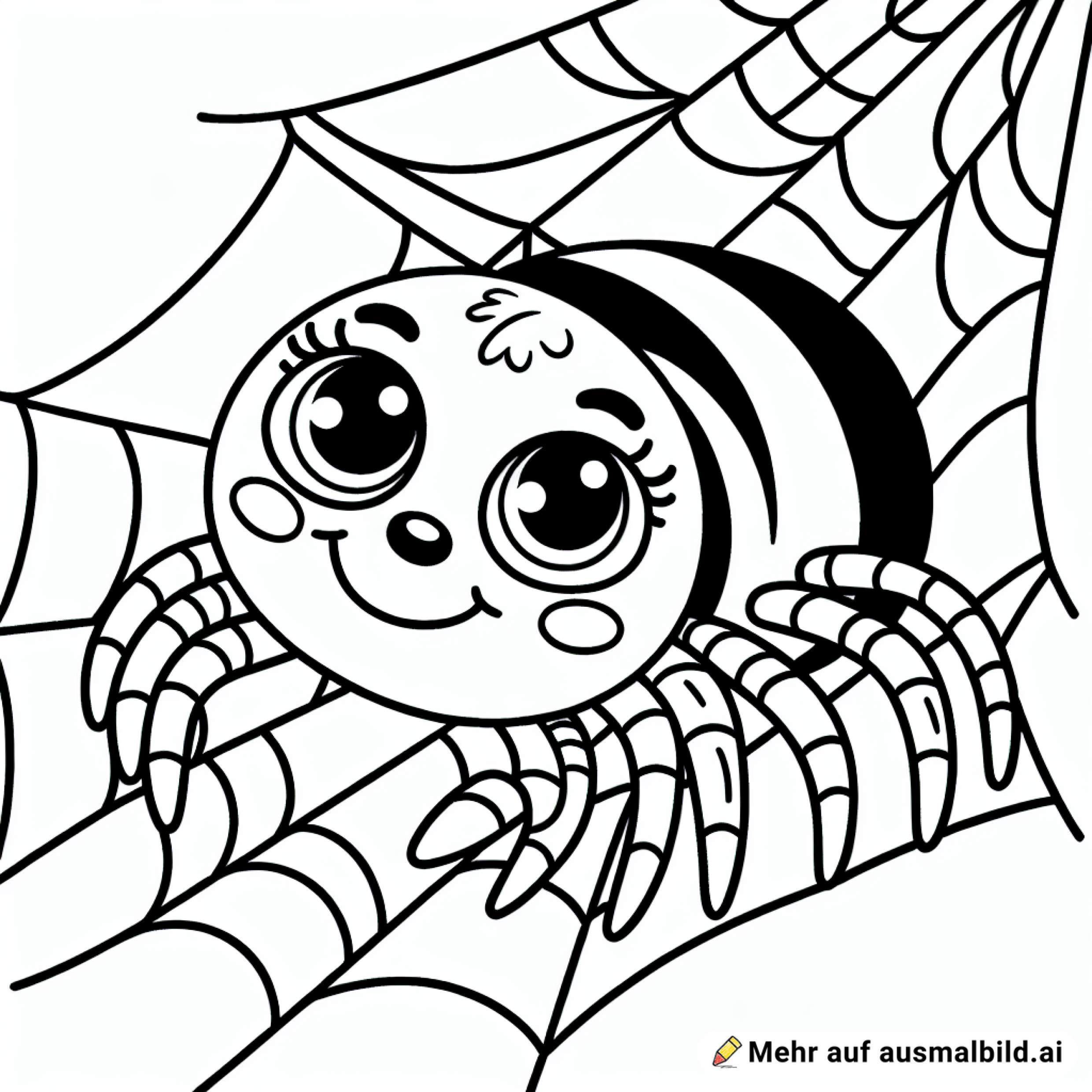 Spinne auf Spinnennetz