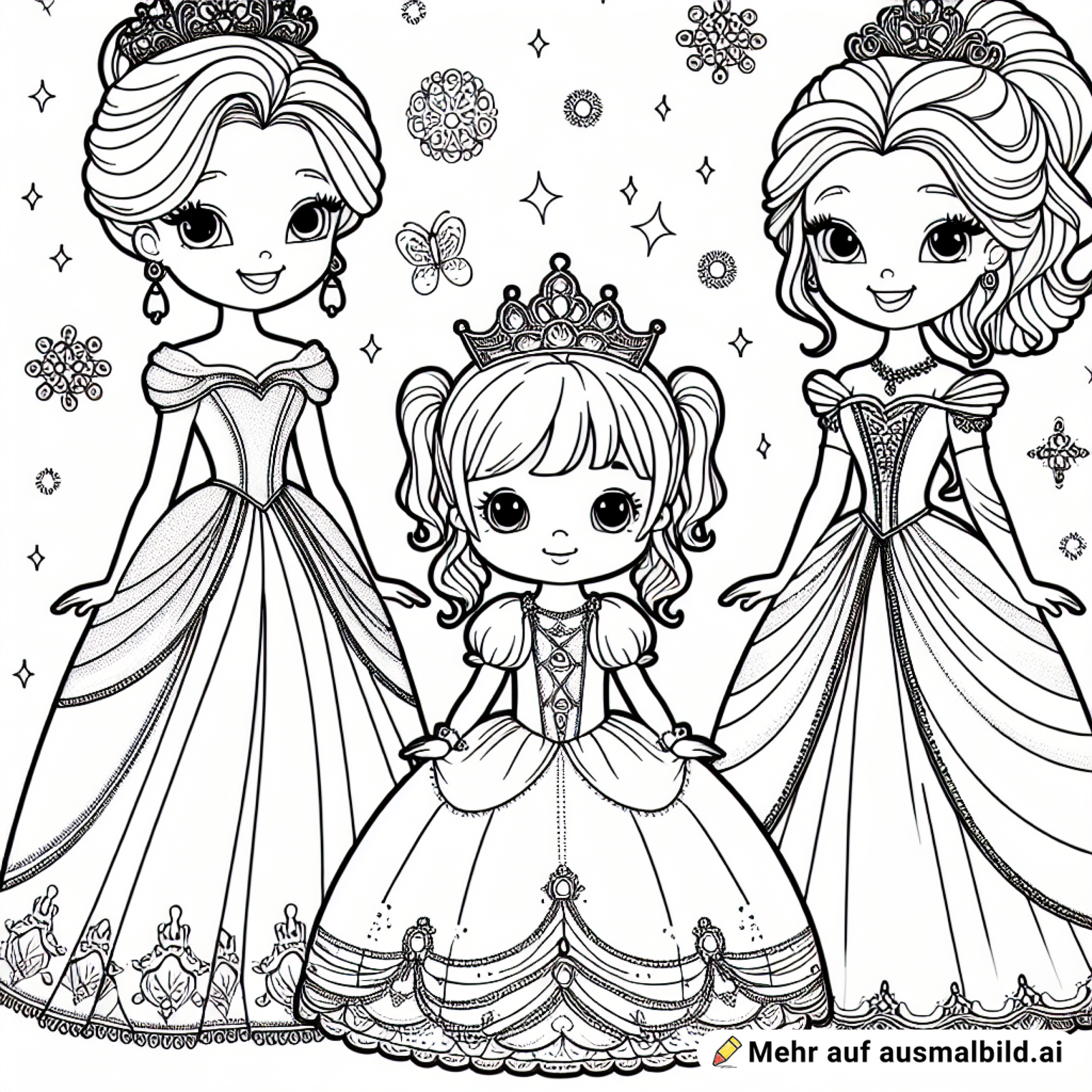 elsa und anna mit einem kleinen süßen mädchen die ca 6 jahre alt ist