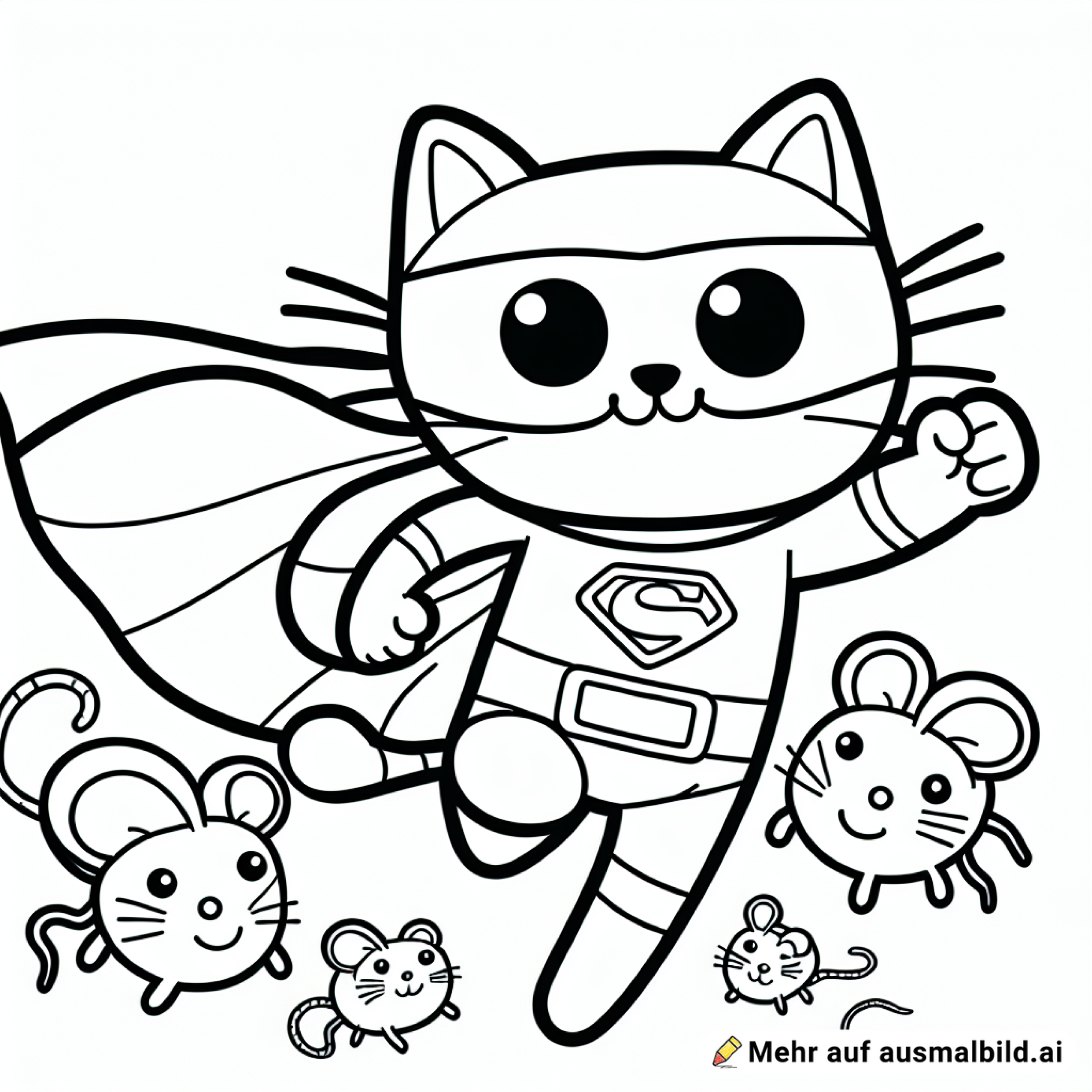 Superhelden-Katze rettet Mäuse
