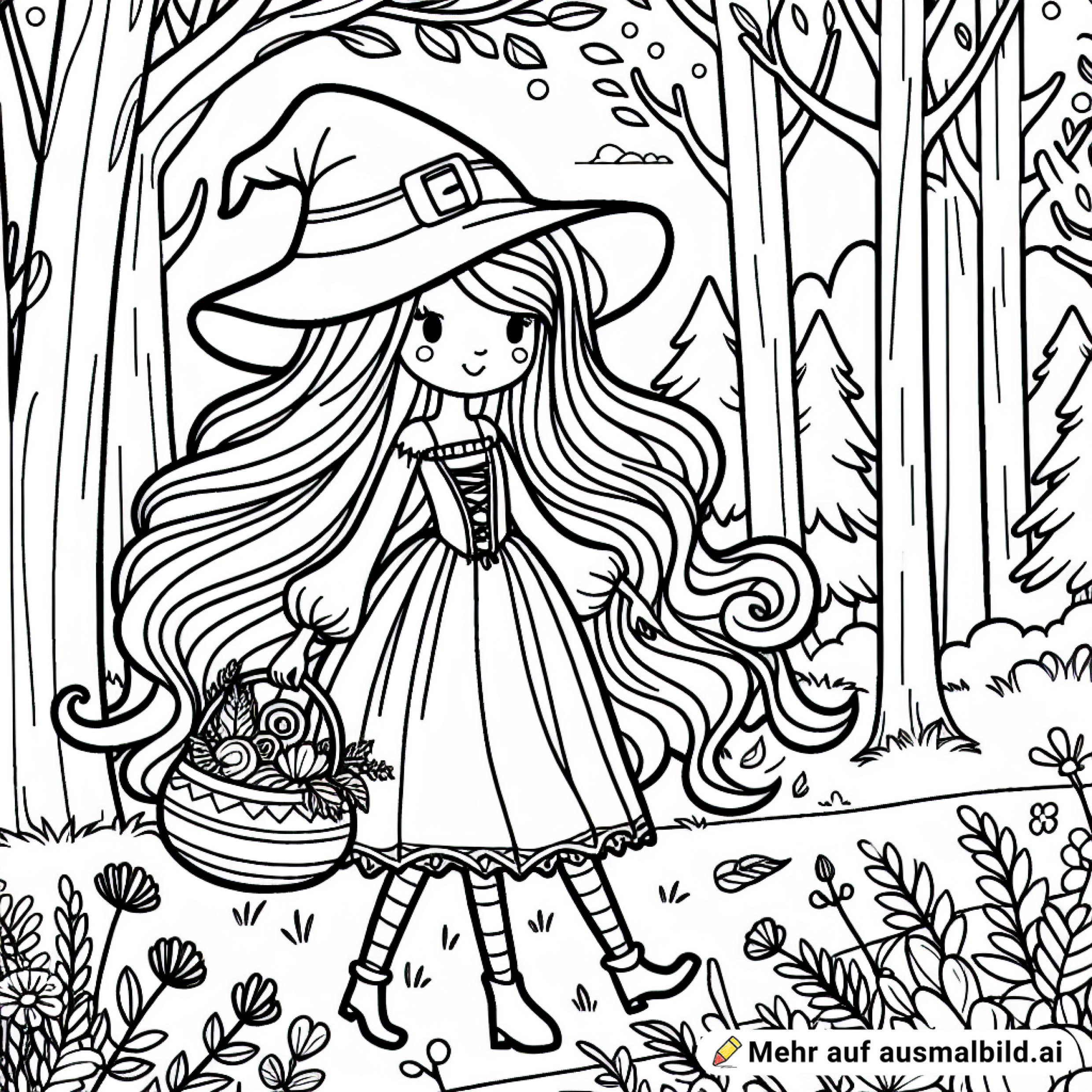Hexe im Wald