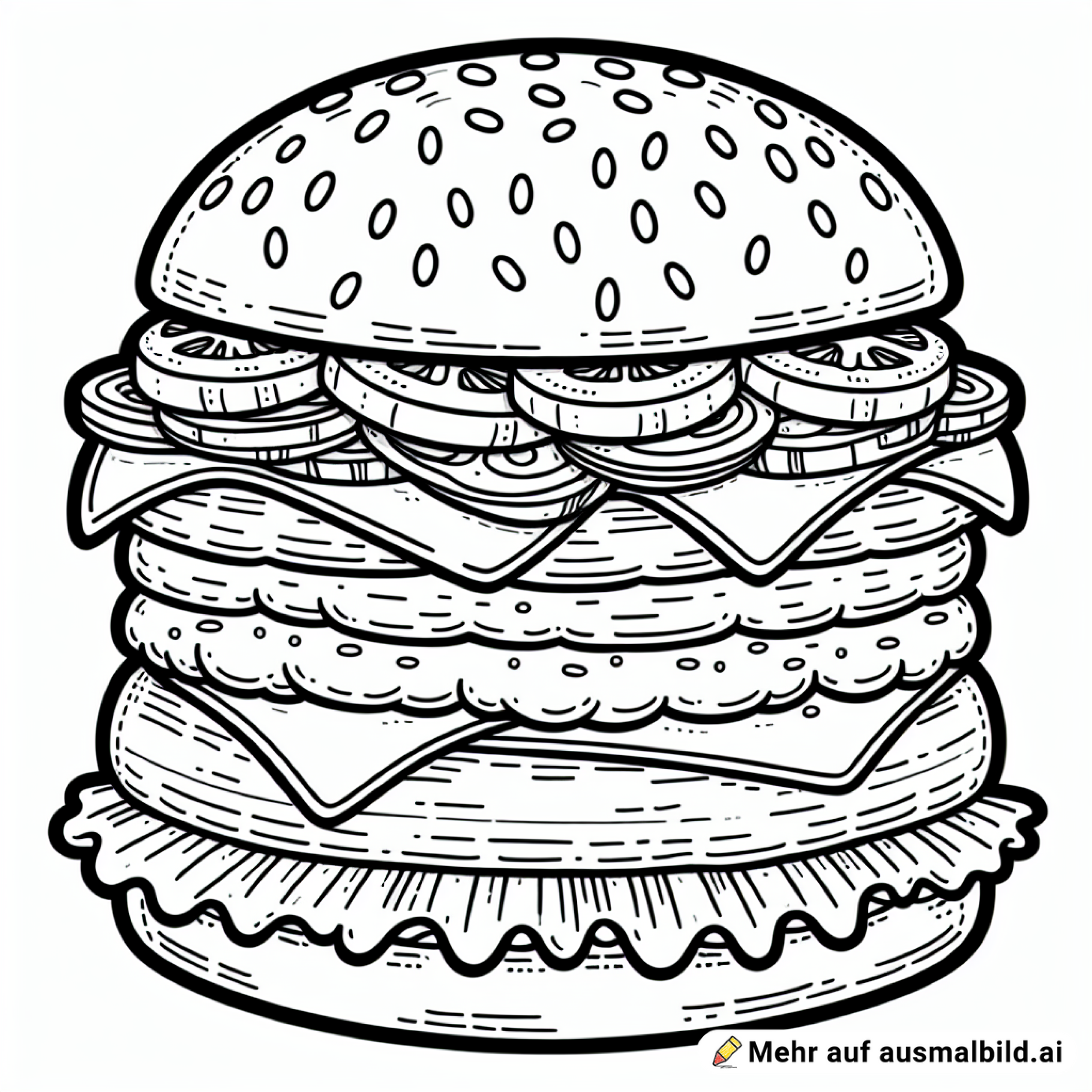 Fett belegter Burger