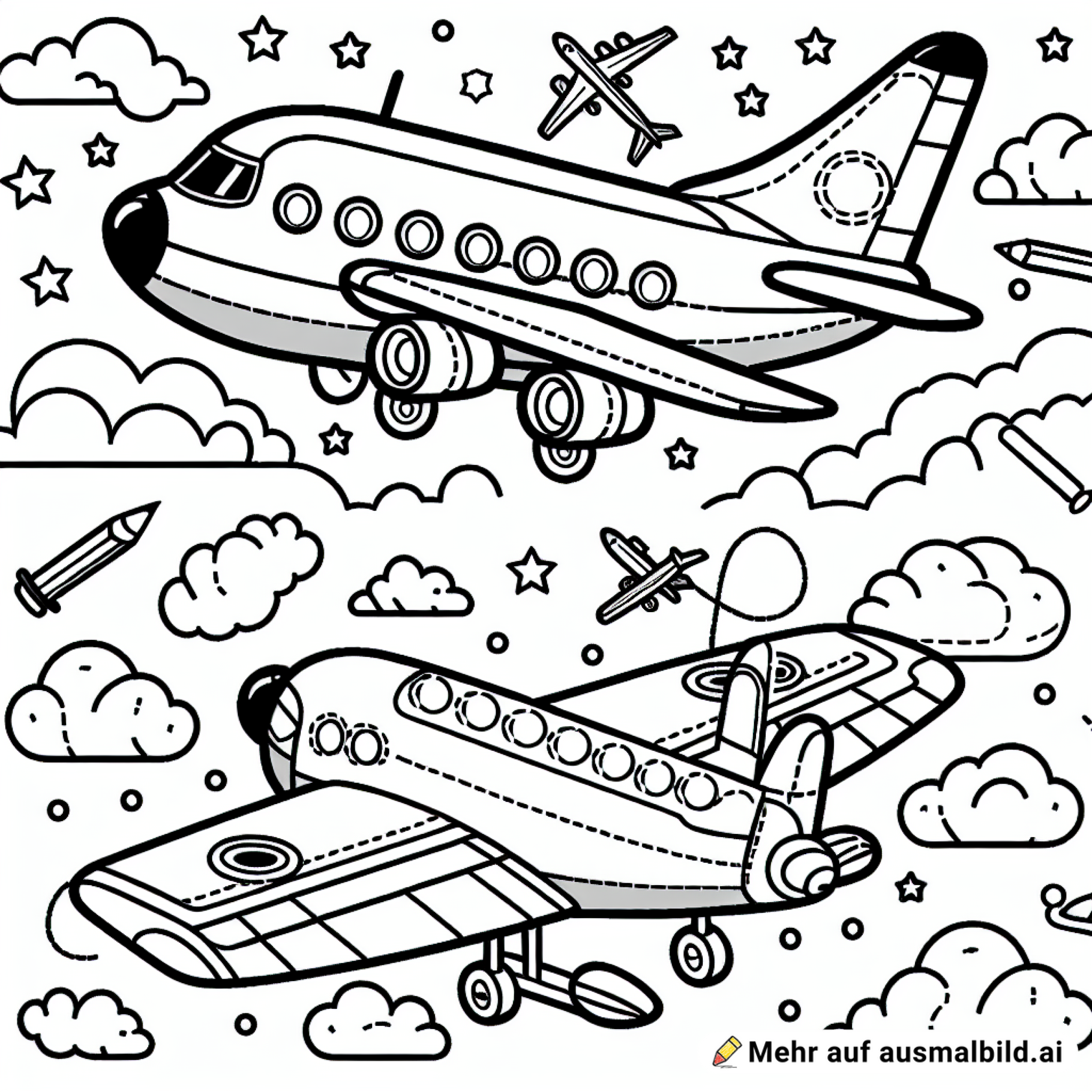 Ein Flugzeug